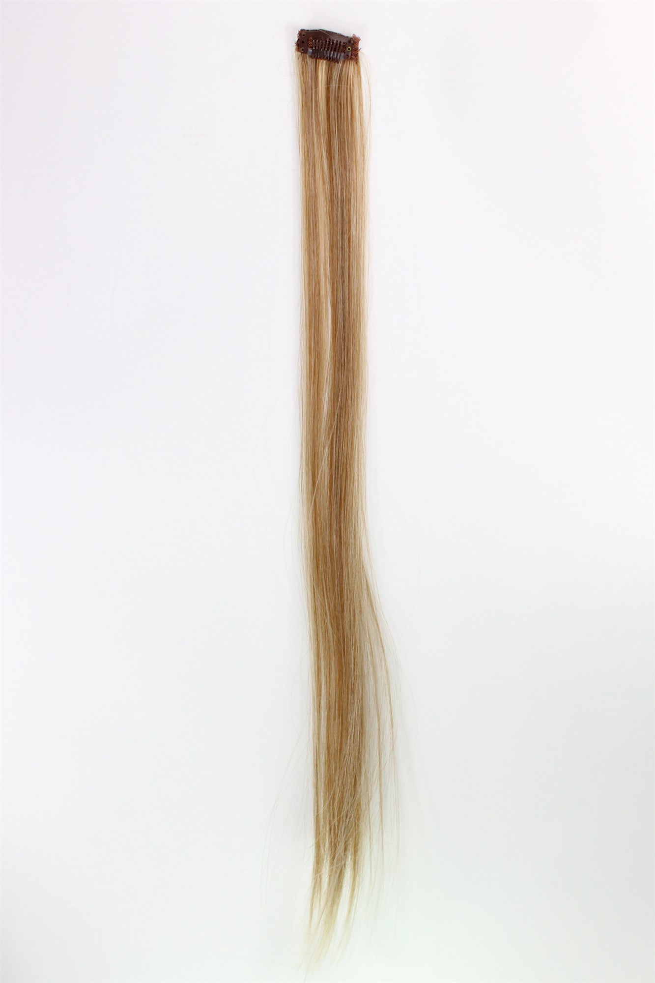 glatte Extensions Kupfer-Hell-Blond-Mix 63 cm lang