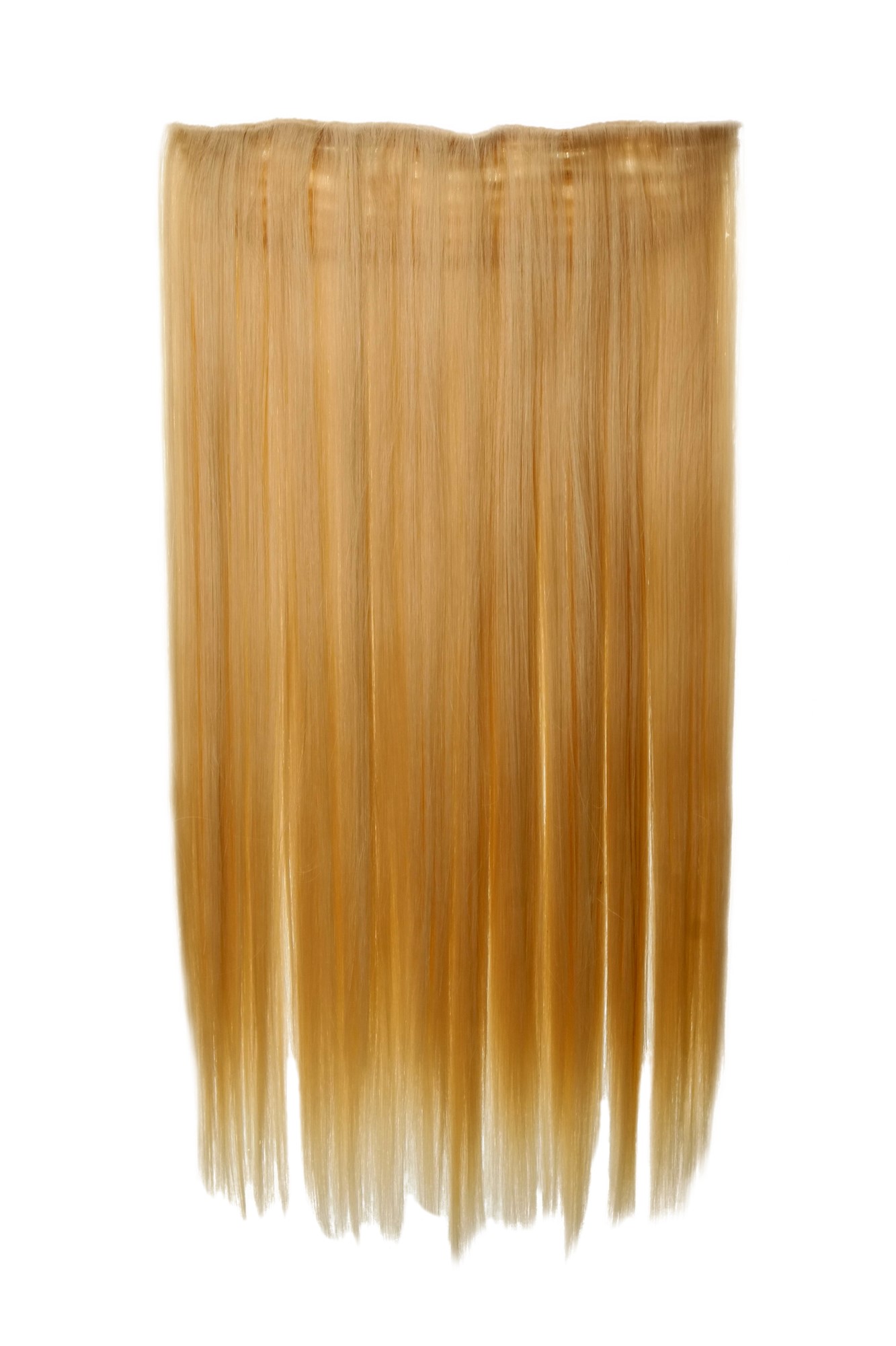 glatte Halbperücke Lichtblond 60 cm lang