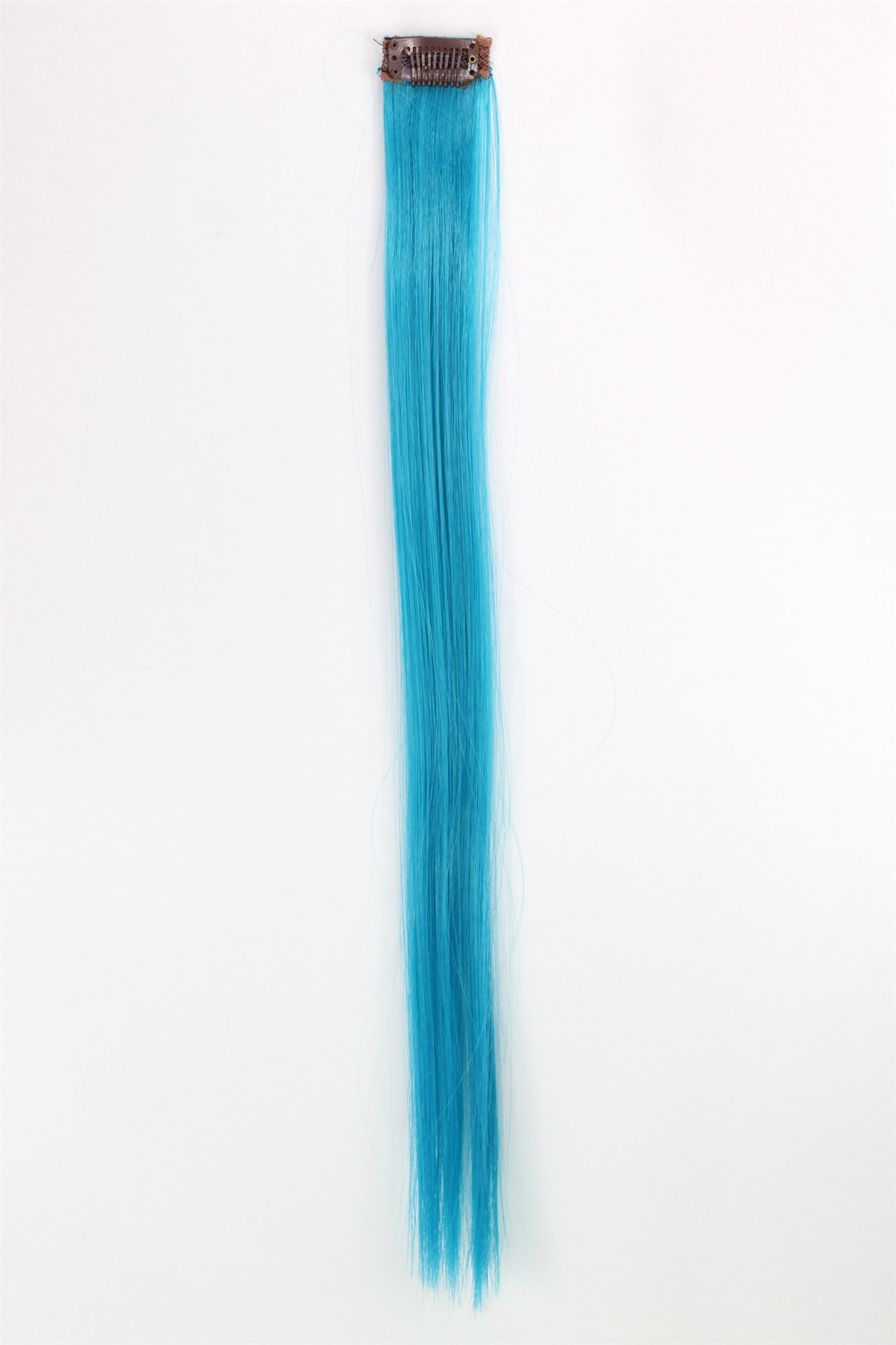 glatte Extensions Hellblau 45 cm lang