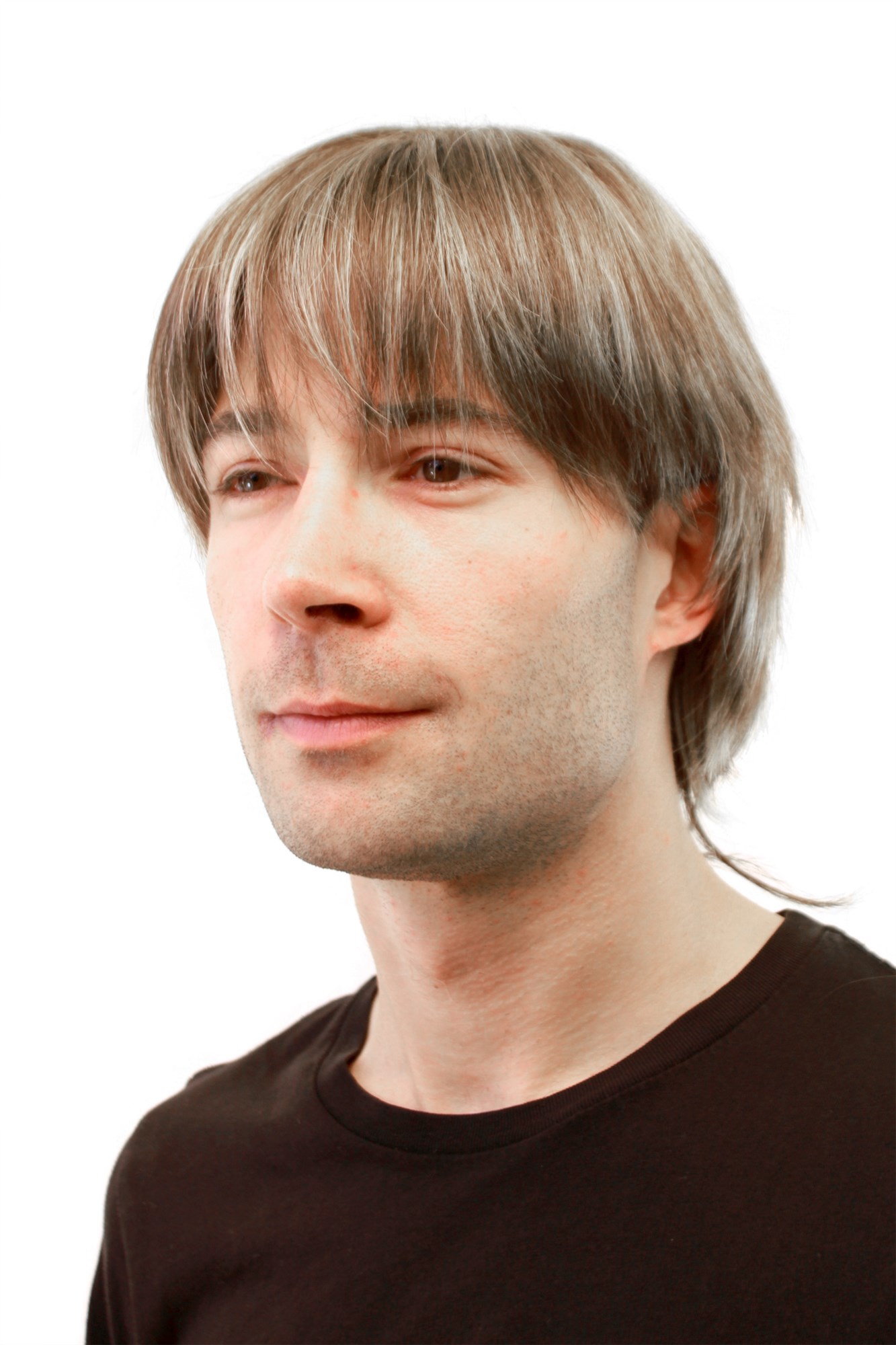 hochwertige Qualitätsperücken, Herrenperücke kurz braun-blond GFW357B-8H26, Ansicht 2, WIG ME UP: Ihr Perücken Online Shop glatte Tressen-Perücke Braun schulterlange Haare für Herren