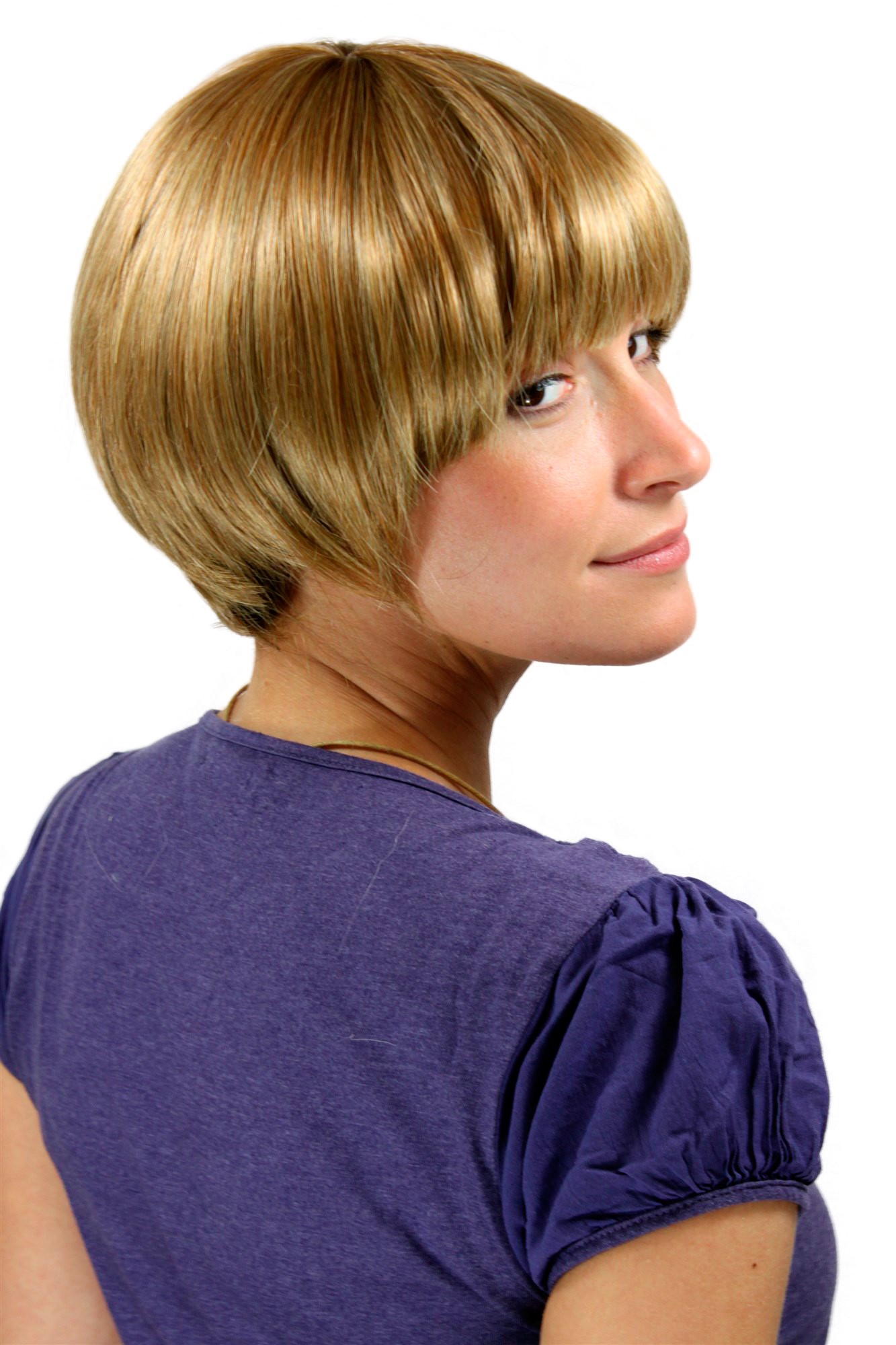 SEXY Bob/Page LADY WIG Light Brown/Dark Blond (L125 colour: 26C), front view, WIG ME UP: Your Perücken Online Shop Quality Wigs, Ladies, golden blonde-copper blonde mix, straight, short