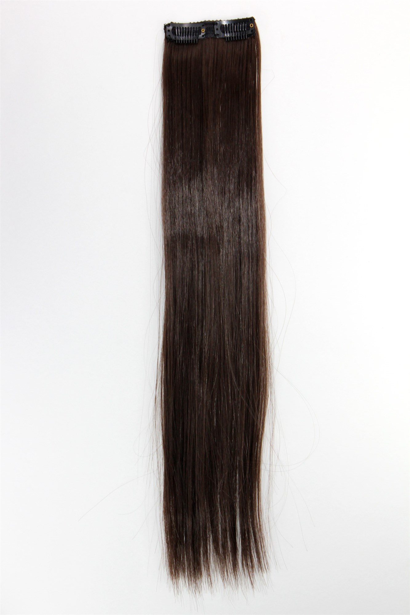 glatte Extensions Braun 45 cm lang