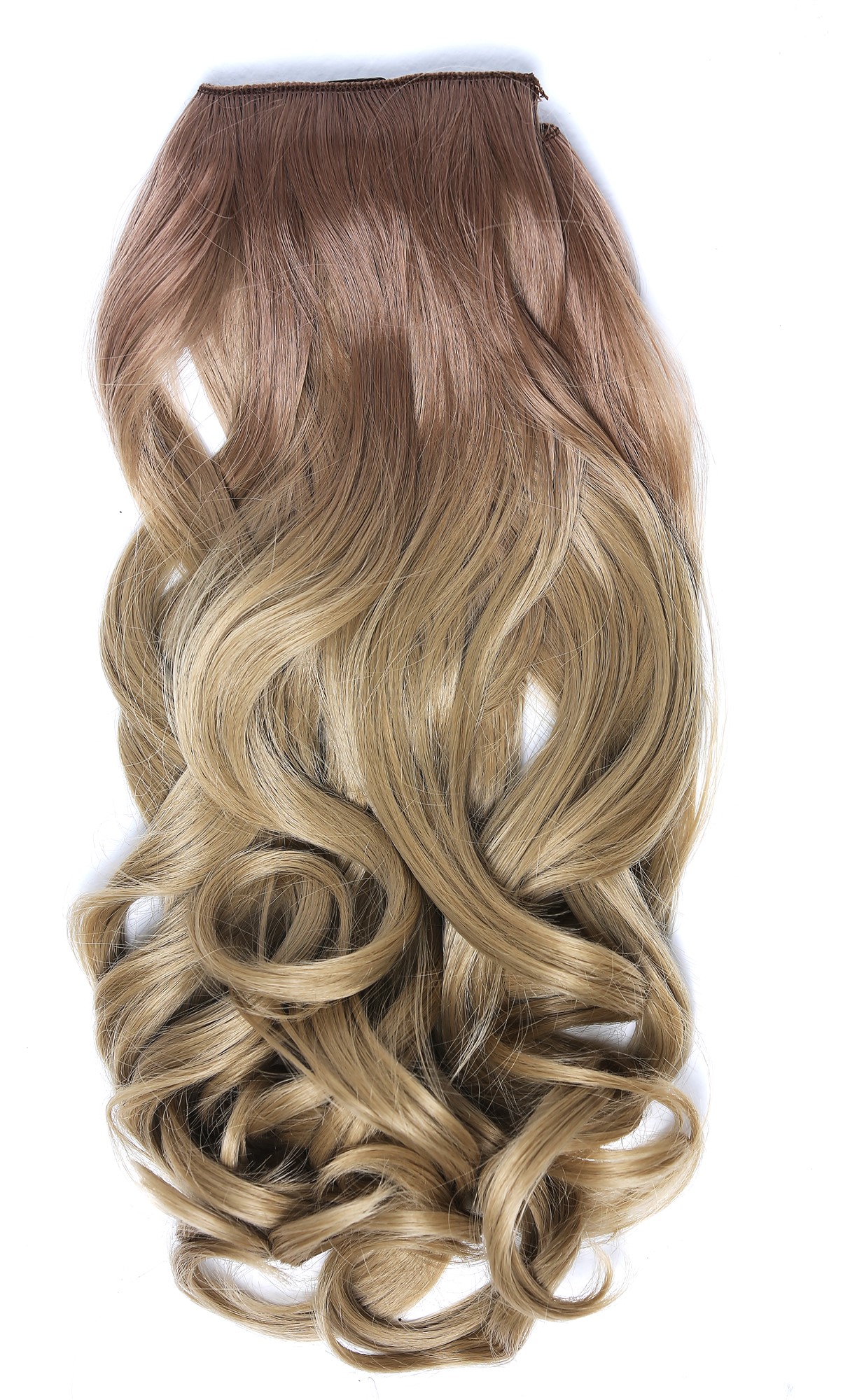 lockige Halbperücke Blond-Mix 40 cm lang