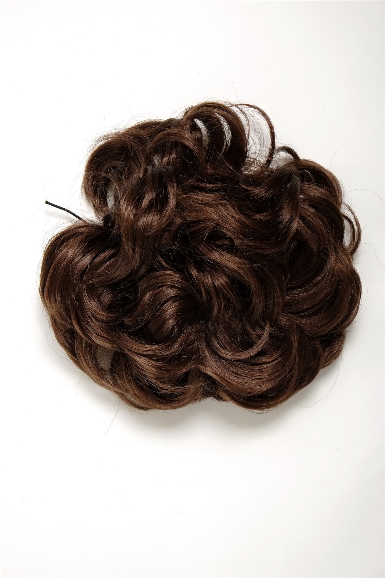 Haarteil Dutt Haarrose Buschig Mittelbraun Q840-6, Ansicht 3, WIG ME UP: Ihr Perücken Online Shop lockiger Dutt Haarteil Mittelbraun