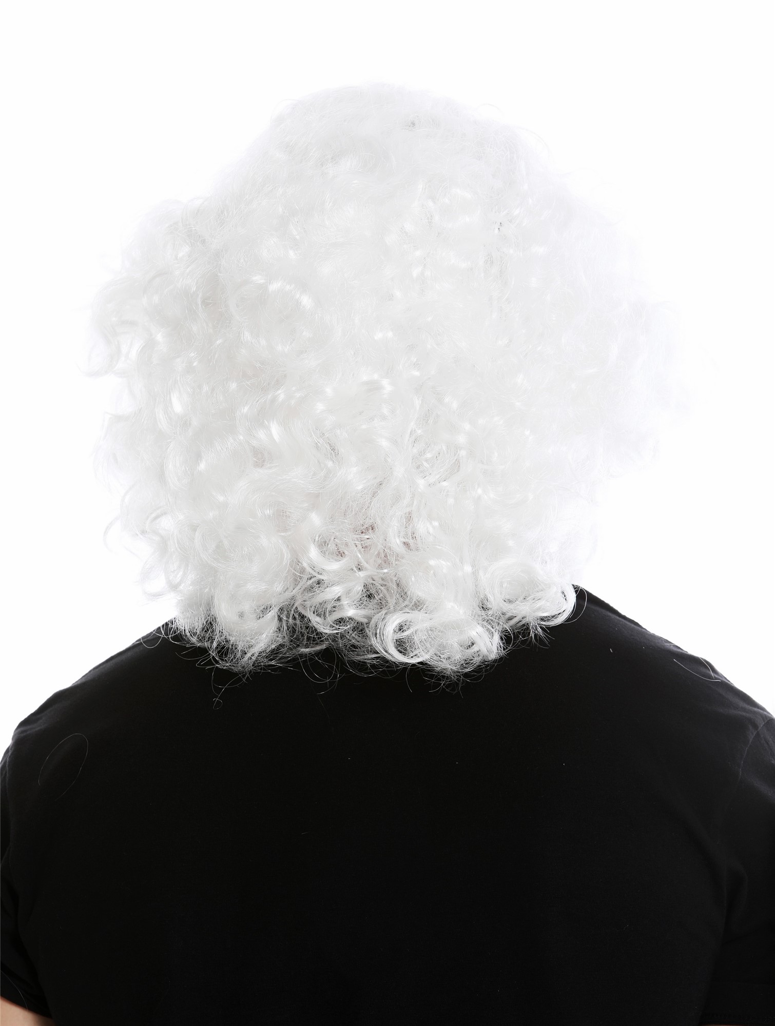 Wig & Beard set white hermit wild prophet Moses Noah wizard magician 8115-A+B, view 4, WIG ME UP: Your Perücken Online Shop Party Wig, Men, White, curled, long