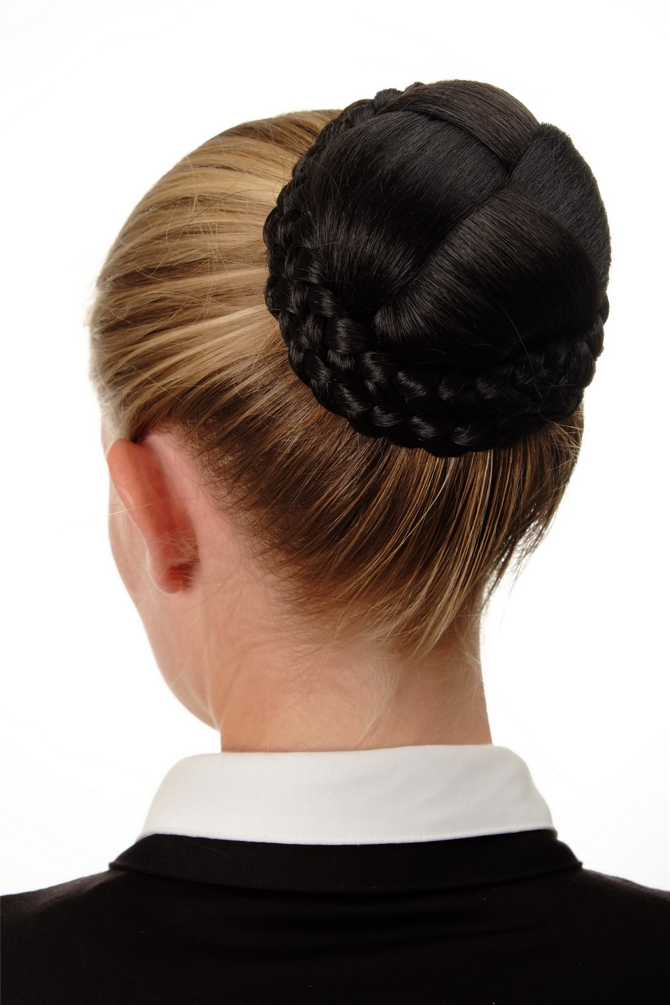 Dutt Haarteil geflochten Haarknoten Dunkelbraun N796-3, Ansicht 2, WIG ME UP: Ihr Perücken Online Shop geflochtener Dutt Haarteil Dunkelbraun