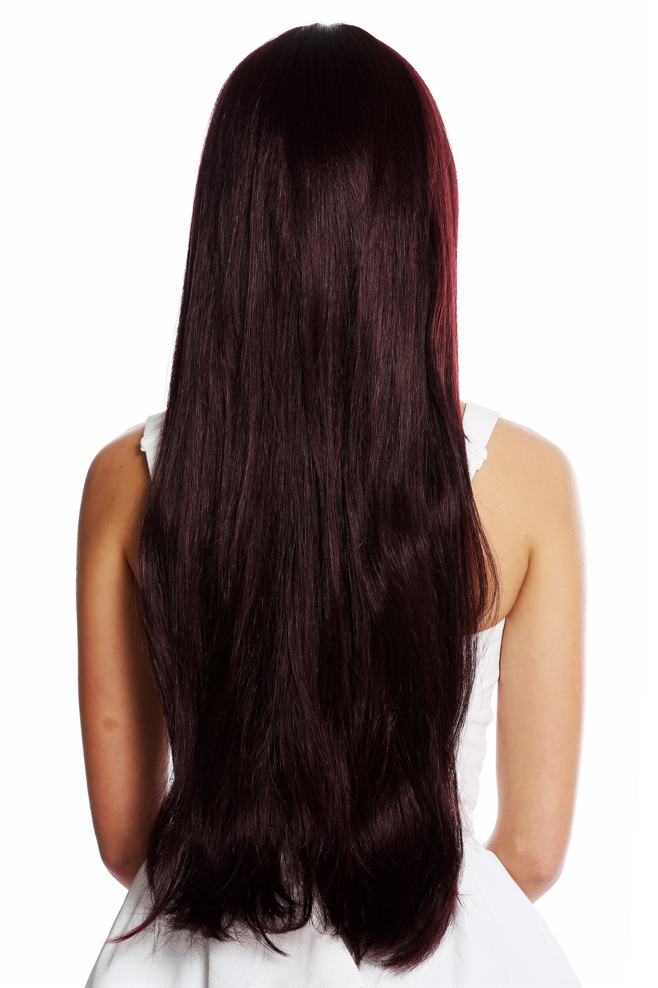 Quality Wigs, Ladies, eggplant red, straight, very long