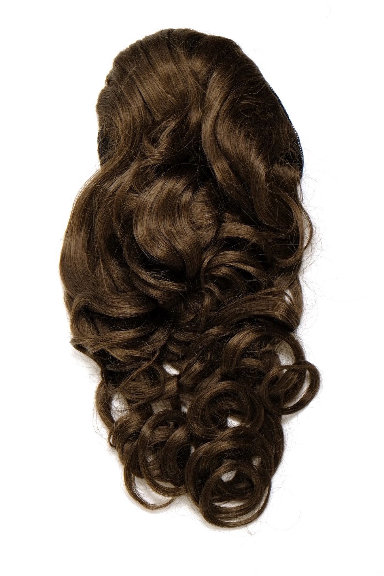 Hairpiece PONYTAIL with combs and elastic draw string curly voluminous very long medium brown 23 ", view 3, WIG ME UP: Your Perücken Online Shop Ponytails, medium ash brown, curled, long