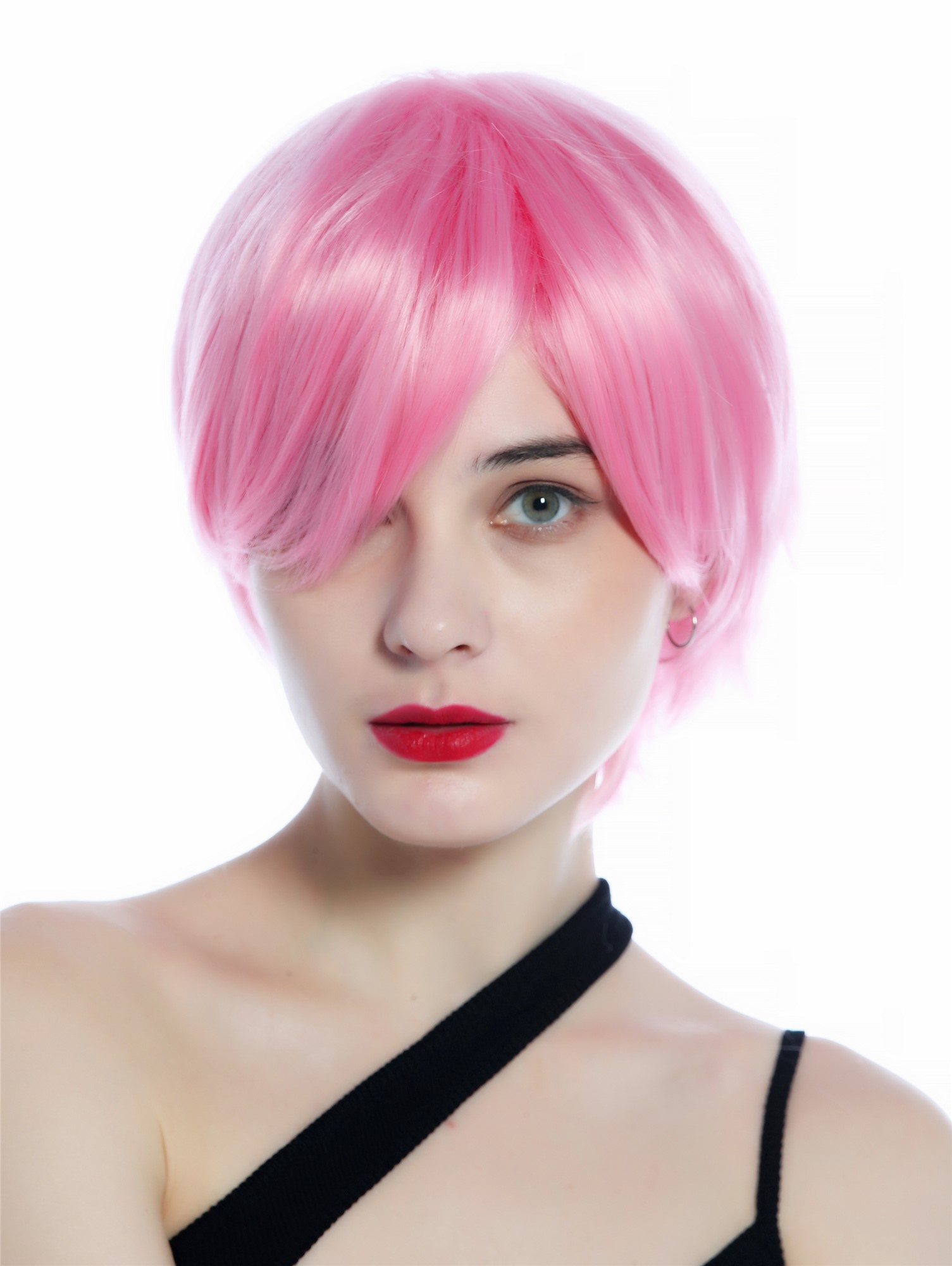 Quality Wigs, Ladies, light pink, straight, short