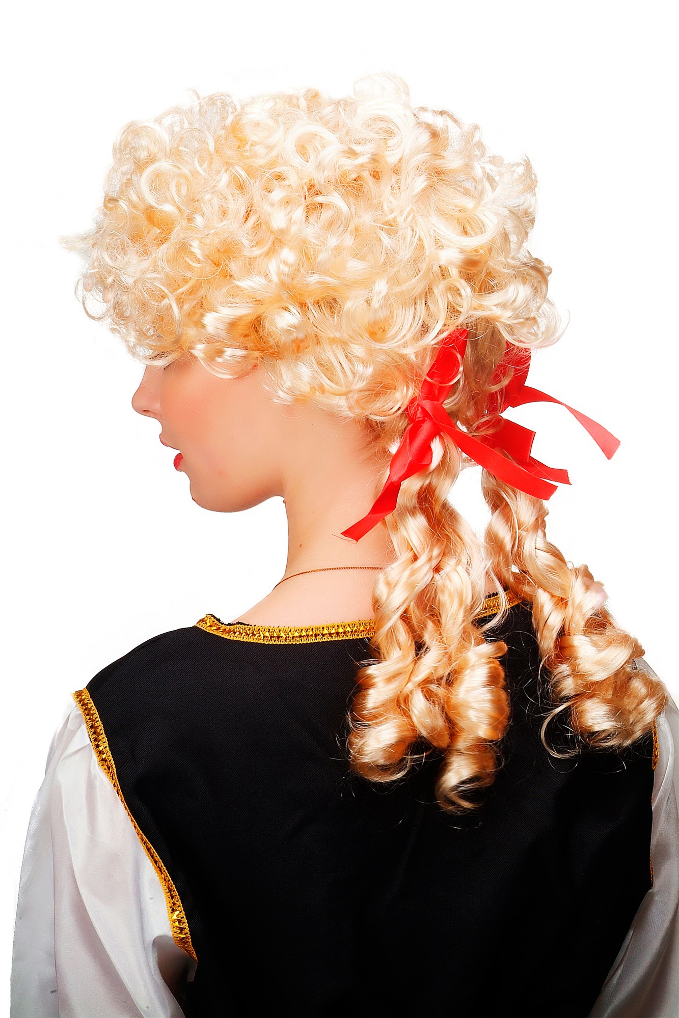 Lady wig colonial Baroque curls ringlets pigtails blonde Marie Antoinette 3048, view 4, WIG ME UP: Your Perücken Online Shop Party Wig, Ladies, Blonde, curled, long