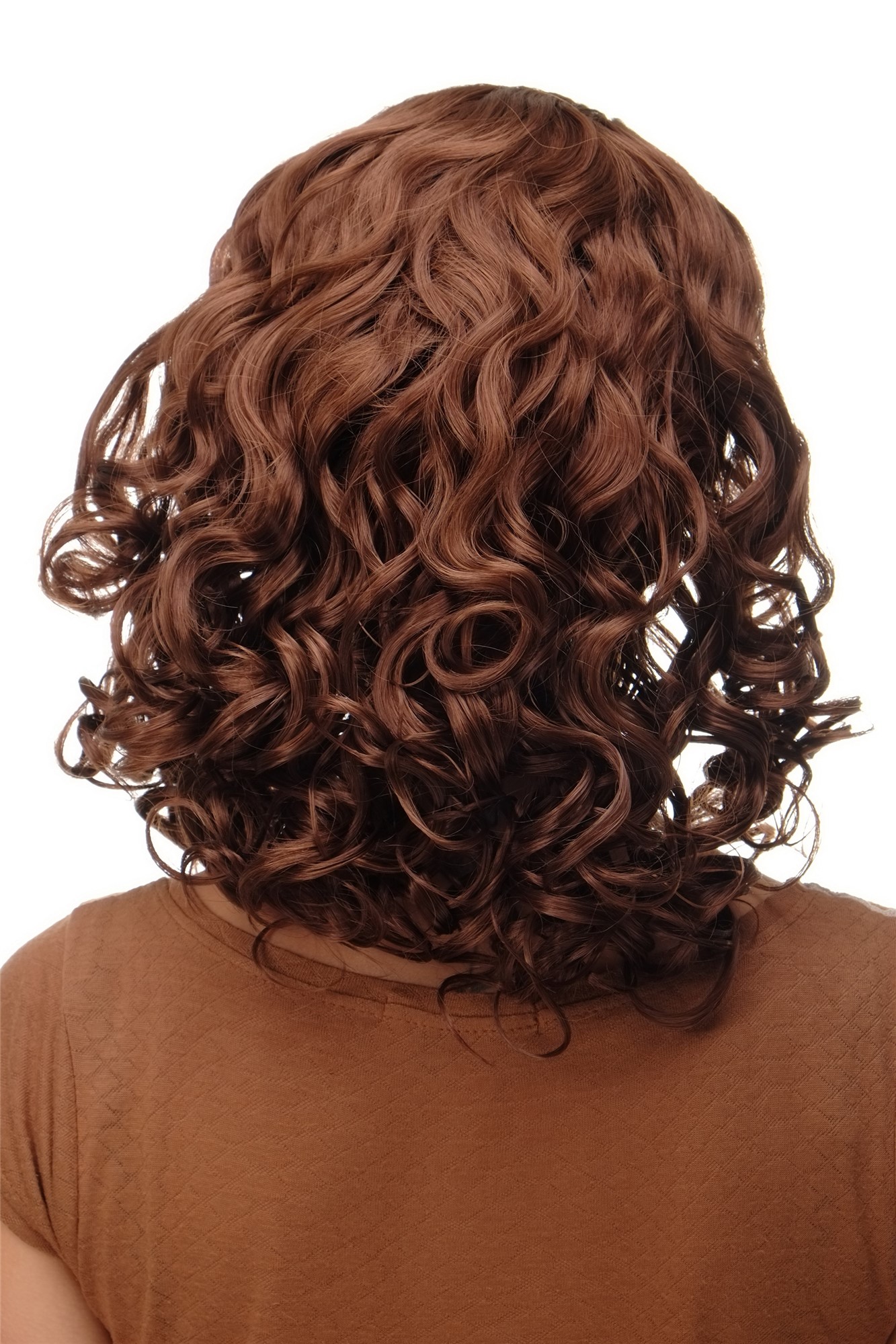 BRO-704-30 Lady  Wig fixed black head band shoulder length very voluminous curled copper brown, view 4, WIG ME UP: Your Perücken Online Shop Quality Wigs, Ladies, copper brown, curled, shoulder-length