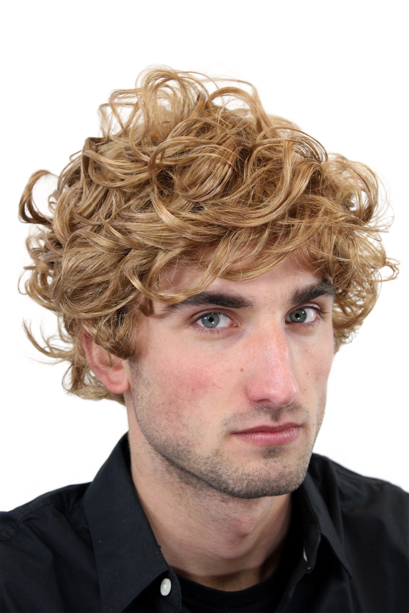 Quality Wigs, Men, Blonde, curled, short