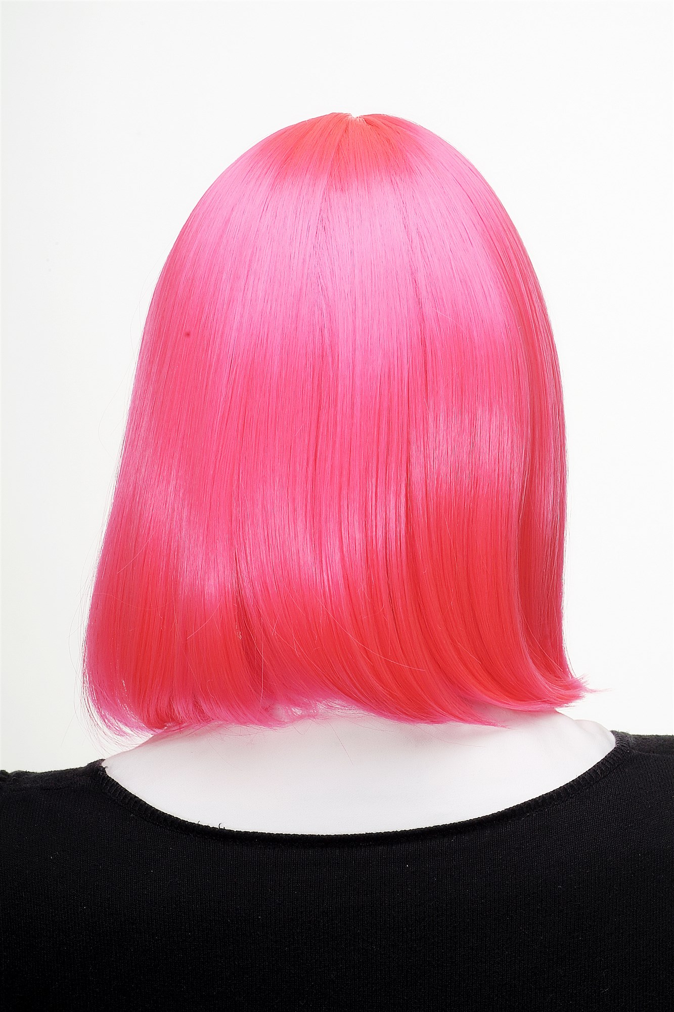 hochwertige Qualitätsperücken, Perücke Cosplay Page Pink Weiß H7862-TT-2315-1001, Ansicht 3, WIG ME UP: Ihr Perücken Online Shop glatte Tressen-Perücke mit Kopfhaut-Imitat Pink-Weißblond-Mix schulterlange Haare für Damen