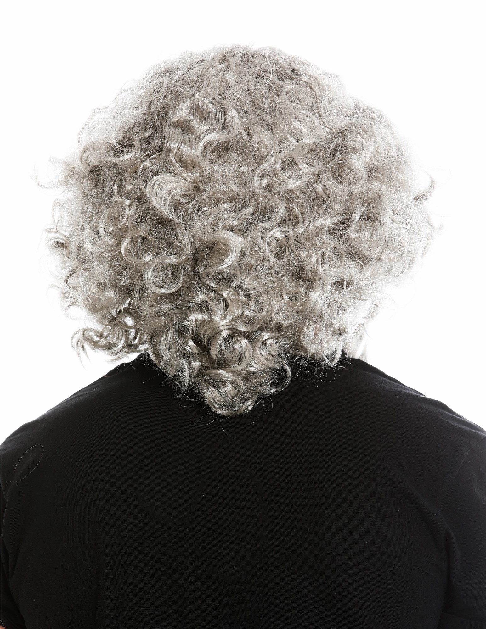 günstige Party Perücke, Perücke Bart Vollbart Grau Prophet Magier 8115-A+B-ZA68R, Ansicht 4, WIG ME UP: Ihr Perücken Online Shop lockige Party Perücke Silbergrau lange Haare für Herren