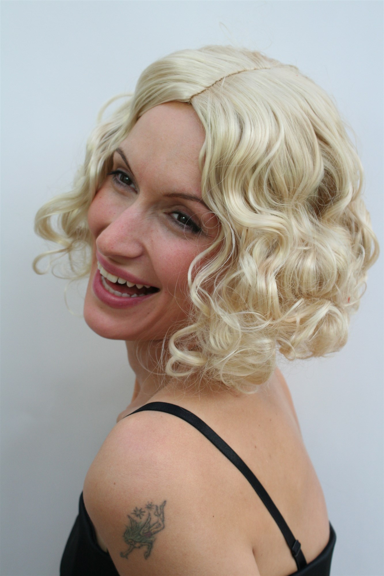 Party Wig, Ladies, Blonde, curled, short