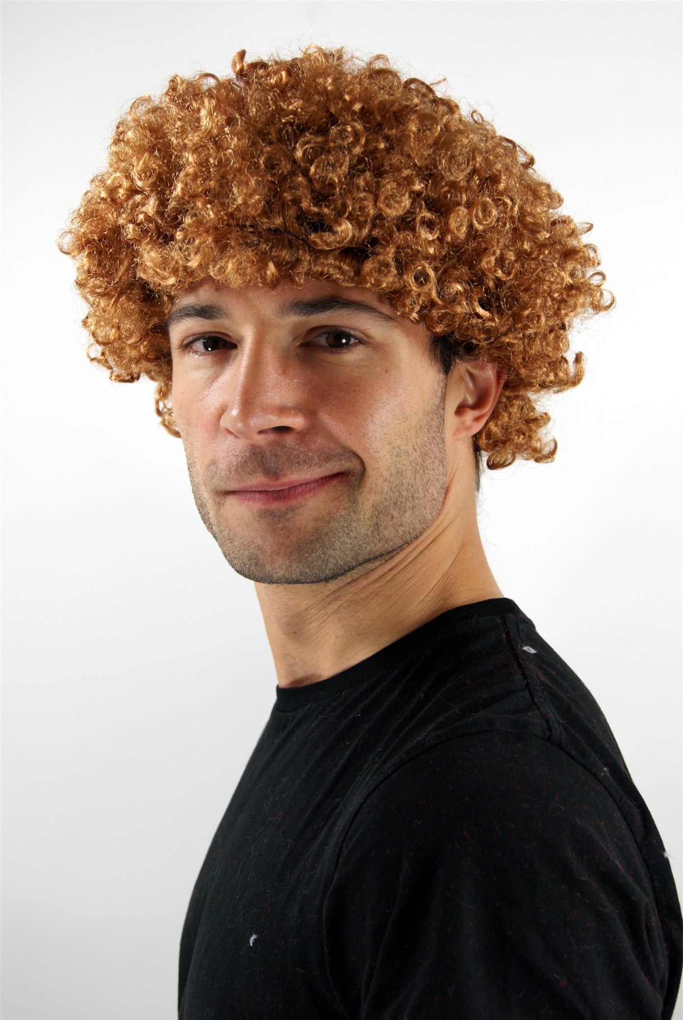 Party/Fancy Dress/Halloween AFRO style curly WIG (man/woman/unisex) light brown dark blond retro, view 2, WIG ME UP: Your Perücken Online Shop Party Wig, Unisex, brunette, curled, short