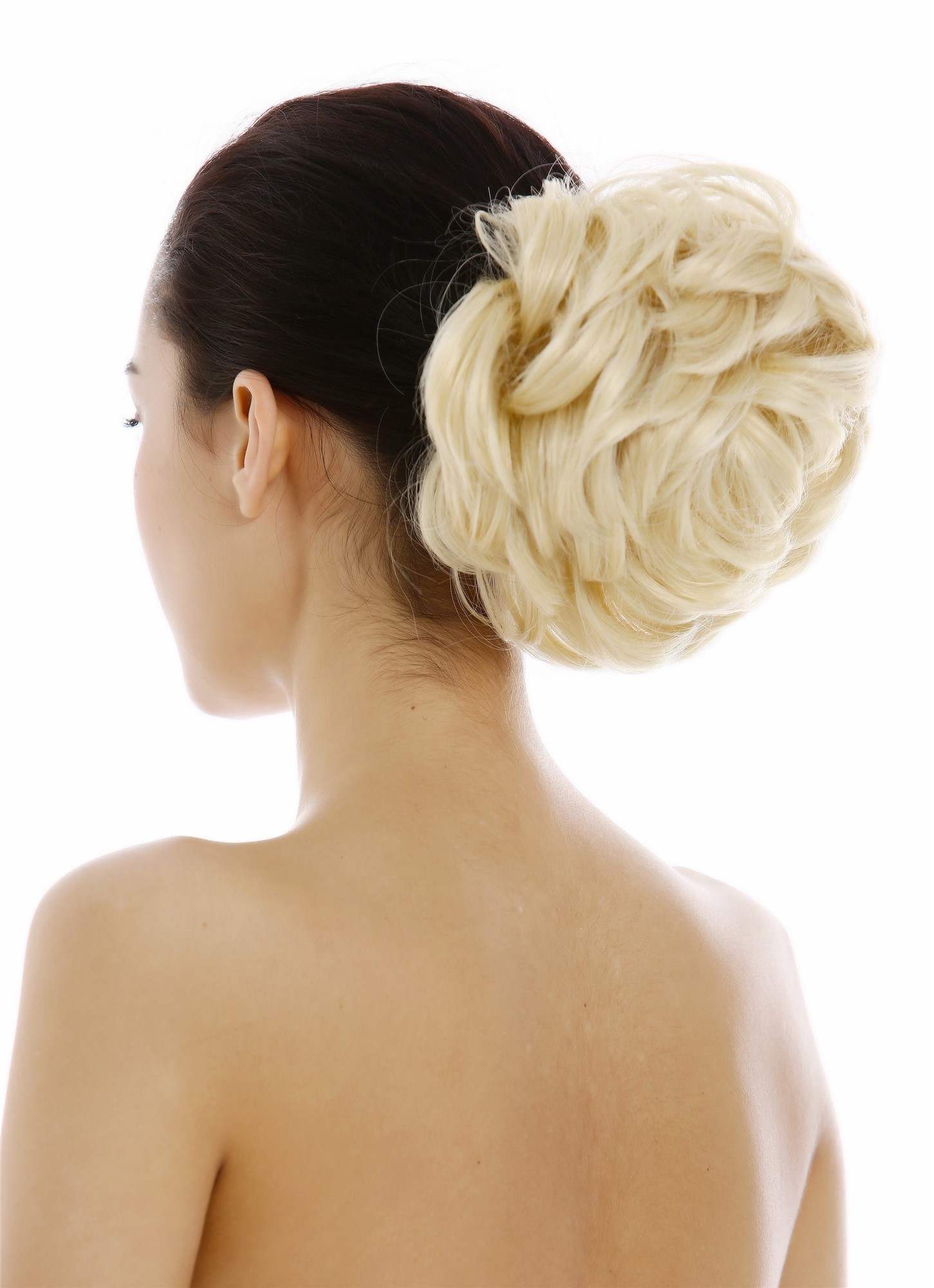 Haarteil Dutt Haarrose Buschig Lichtblond Q840-88E, Ansicht 2, WIG ME UP: Ihr Perücken Online Shop lockiger Dutt Haarteil Lichtblond