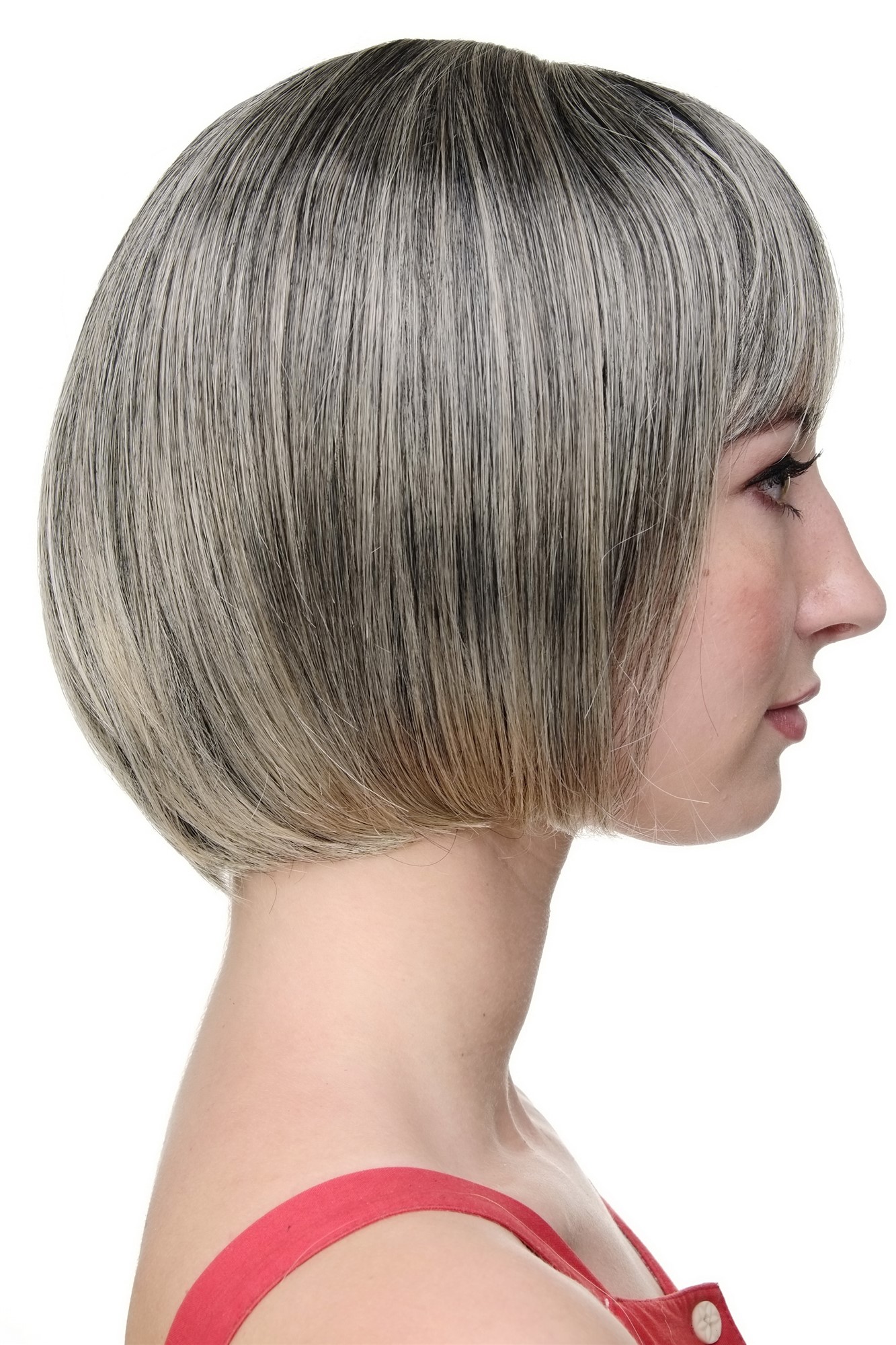 Lady  Wig short Page Bob fringe bangs black with blond highlights strands 703-1T228, view 2, WIG ME UP: Your Perücken Online Shop Quality Wigs, Ladies, black-light blonde, straight, short