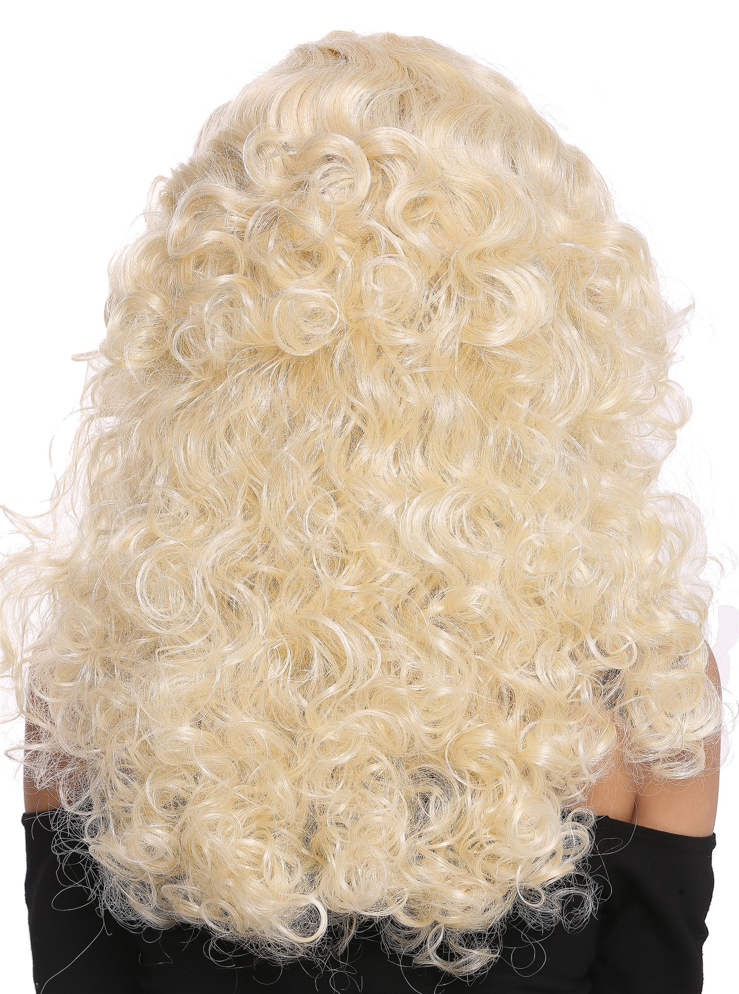 hochwertige Qualitätsperücken, Perücke Lang Volumen Seitenscheitel Hellblond 1355AB-763, Ansicht 4, WIG ME UP: Ihr Perücken Online Shop lockige Tressen-Perücke mit Kopfhaut-Imitat Hellblond-Goldblond-Mix lange Haare für Damen