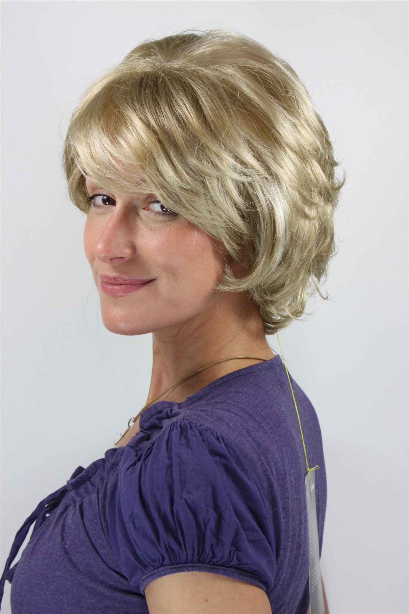 Lady women wig wavy volume ash blond platinum highlights short 1217, view 2, WIG ME UP: Your Perücken Online Shop Quality Wigs, Ladies, ash blonde-platinum blonde, wavy, short