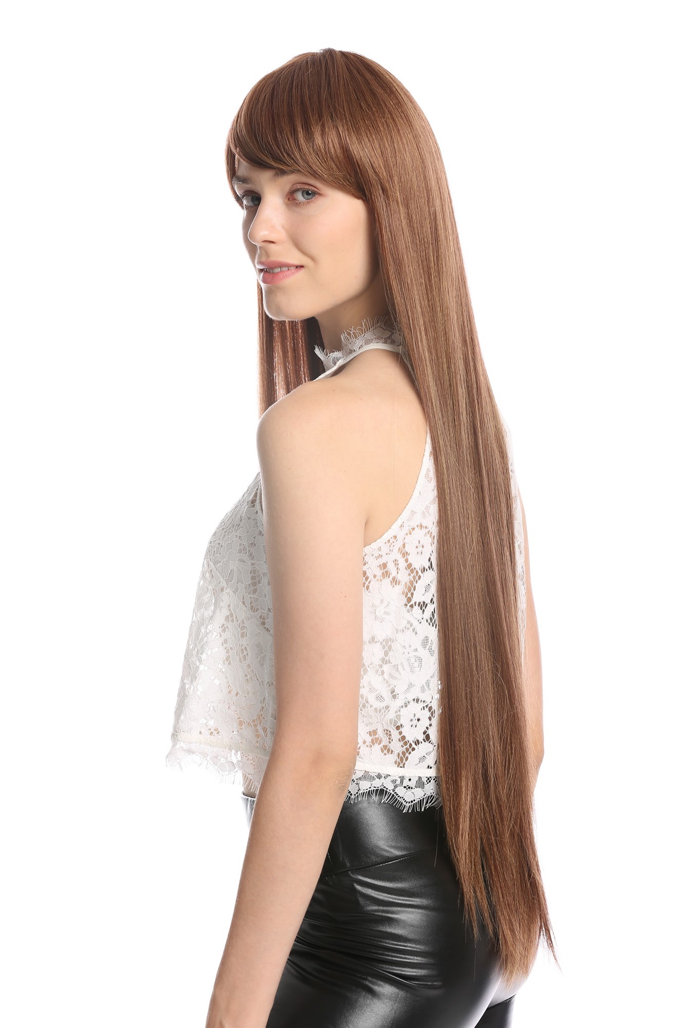 Quality Wigs, Ladies, blonde-brown mix, straight, very long