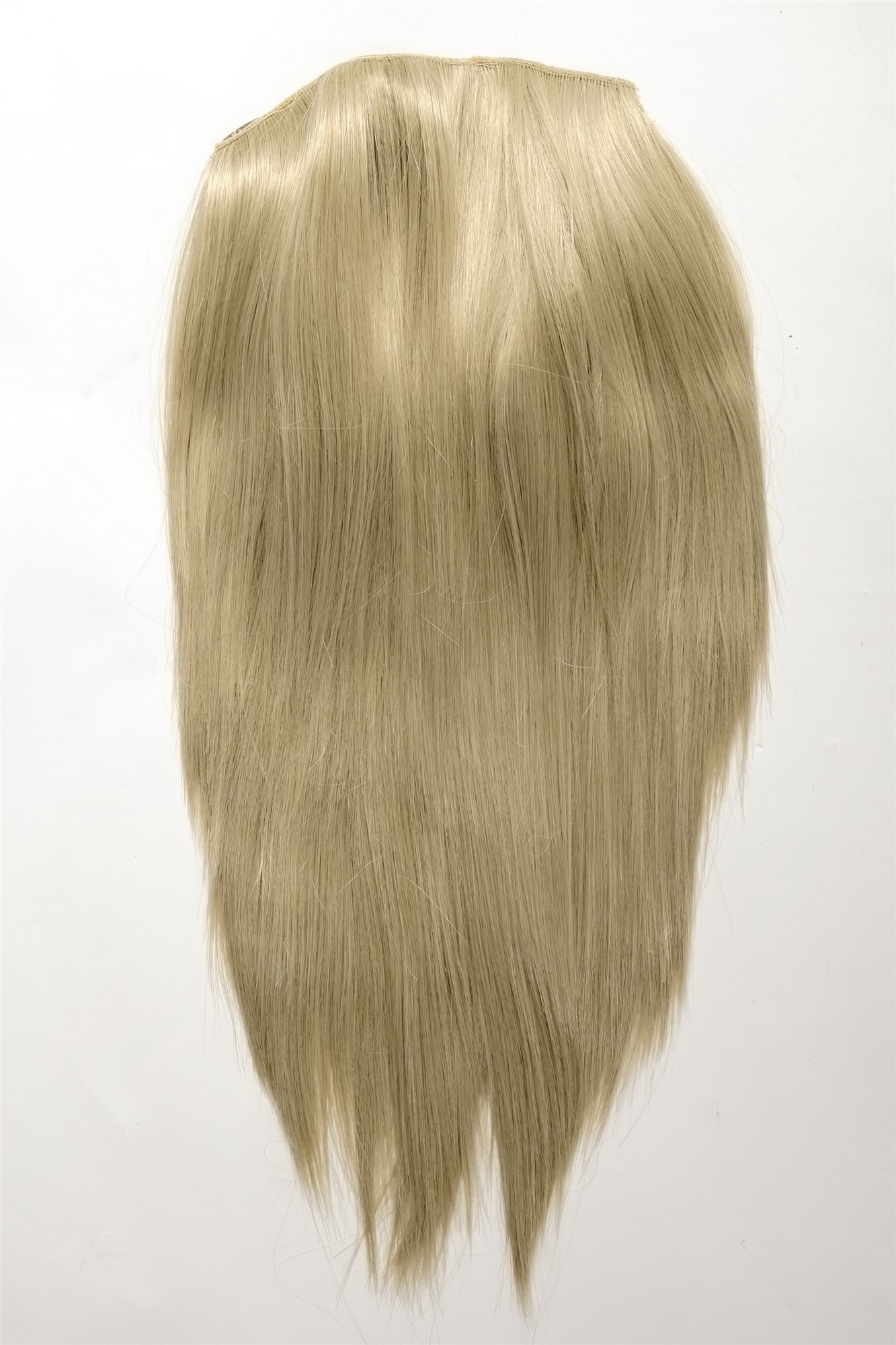 Clip-in Haarteil mit 5 Klammern glatte lange Haare Hell-Aschblond HD1401-22, Ansicht 2, WIG ME UP: Ihr Perücken Online Shop glatte Halbperücke Hell-Aschblond 31 cm lang
