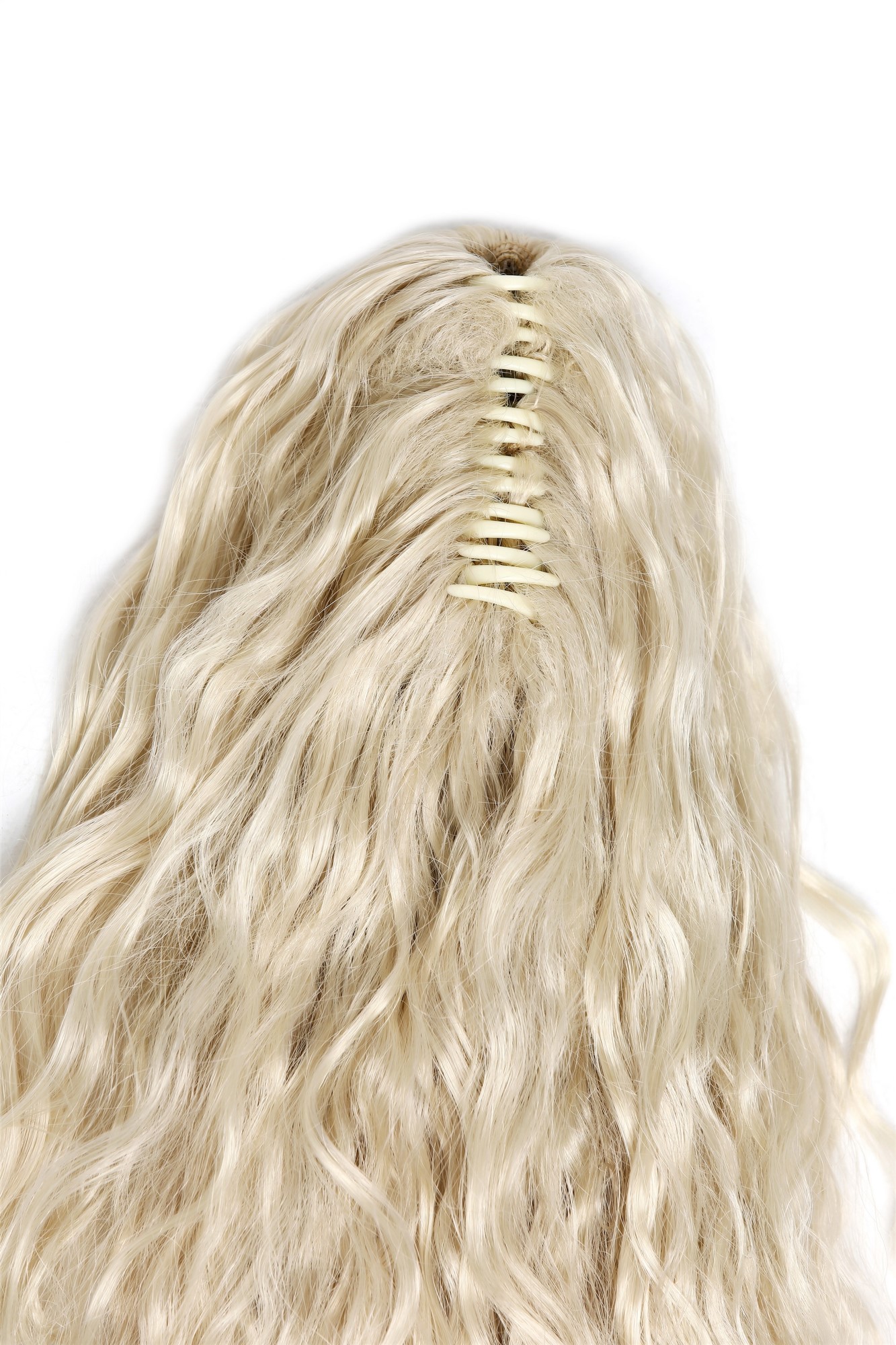 Hairpiece ponytail extremely long volume kinked curls kinks light blonde N838, view 6, WIG ME UP: Your Perücken Online Shop Ponytails, light blonde, curled, long