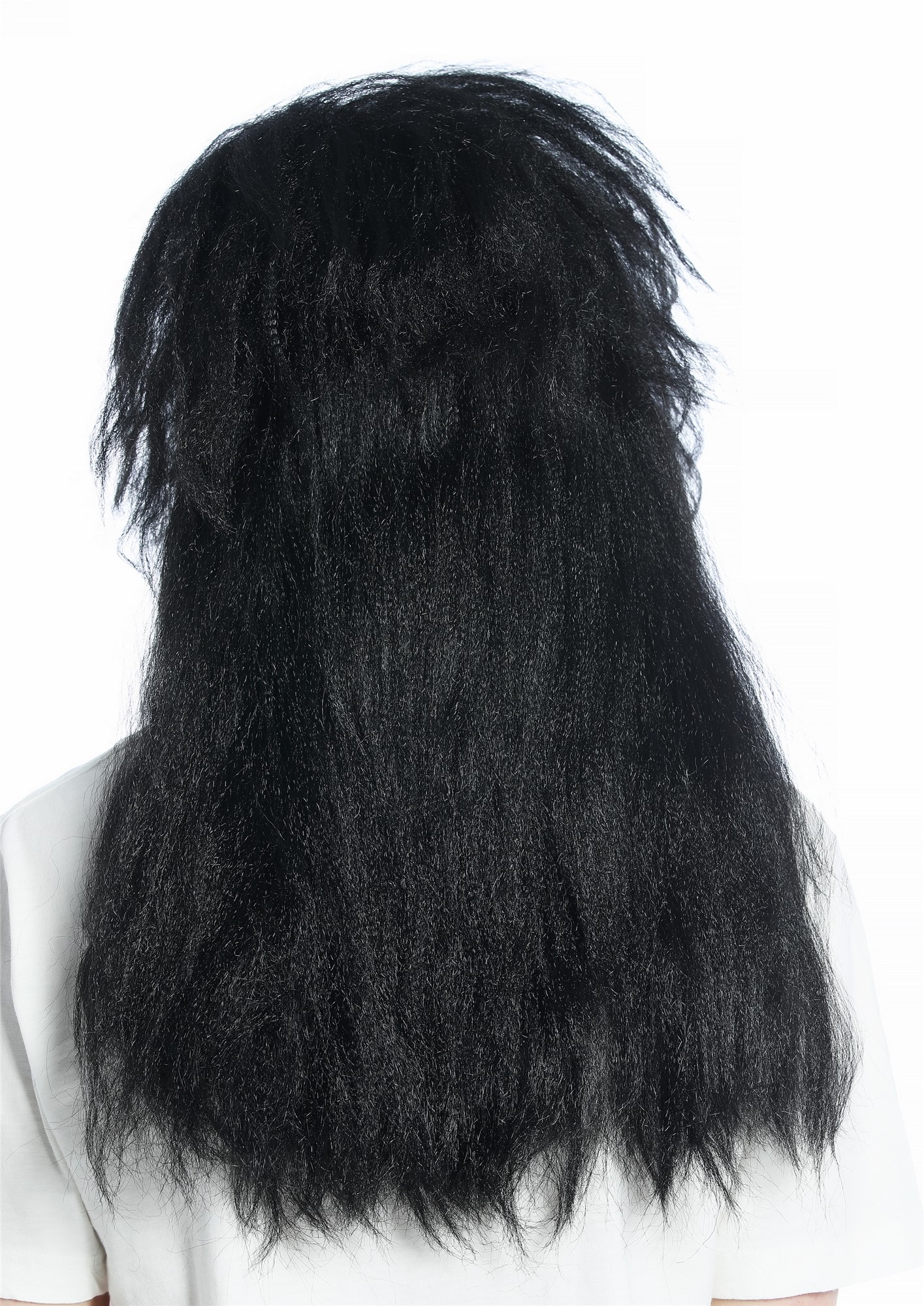 Party Wig, Unisex, Black, wavy, long