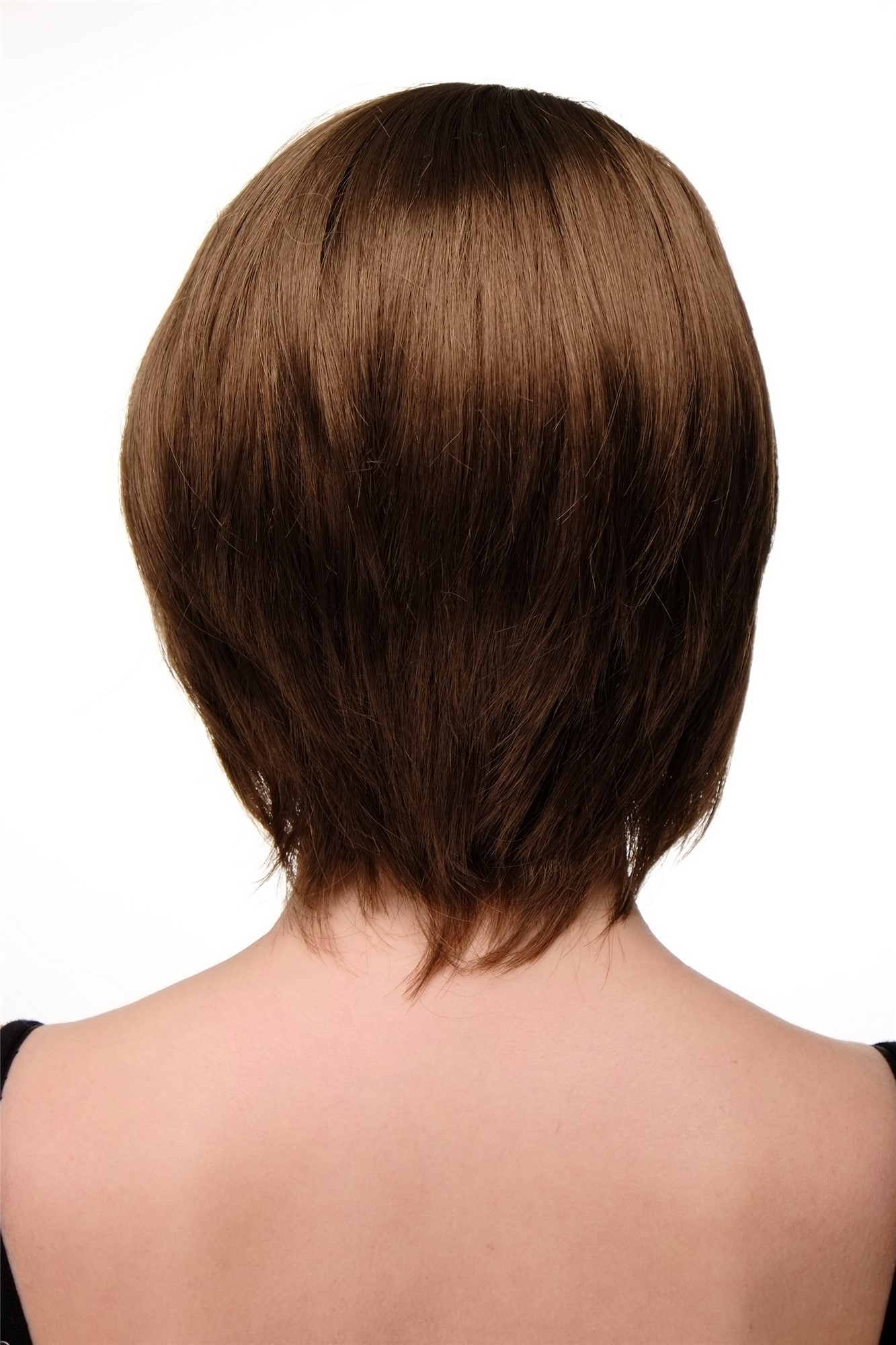 Lady women wig short long bob page long fringe parted to side medium brown 6082, view 4, WIG ME UP: Your Perücken Online Shop Quality Wigs, Ladies, medium golden brown, straight, short