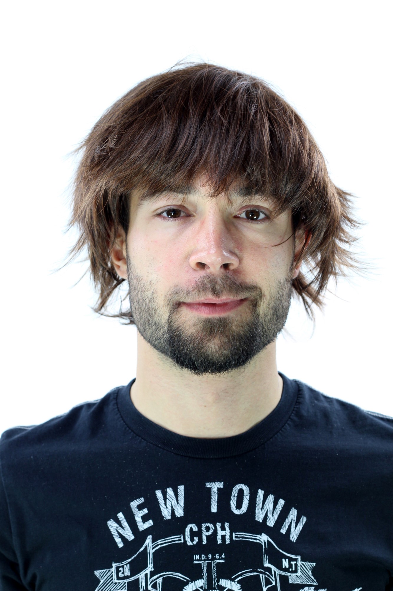 hochwertige Qualitätsperücken, Perücke natürlich brünett kurz YZF-N4272-M230, Ansicht 2, WIG ME UP: Ihr Perücken Online Shop glatte Tressen-Perücke Braun kurze Haare für Herren