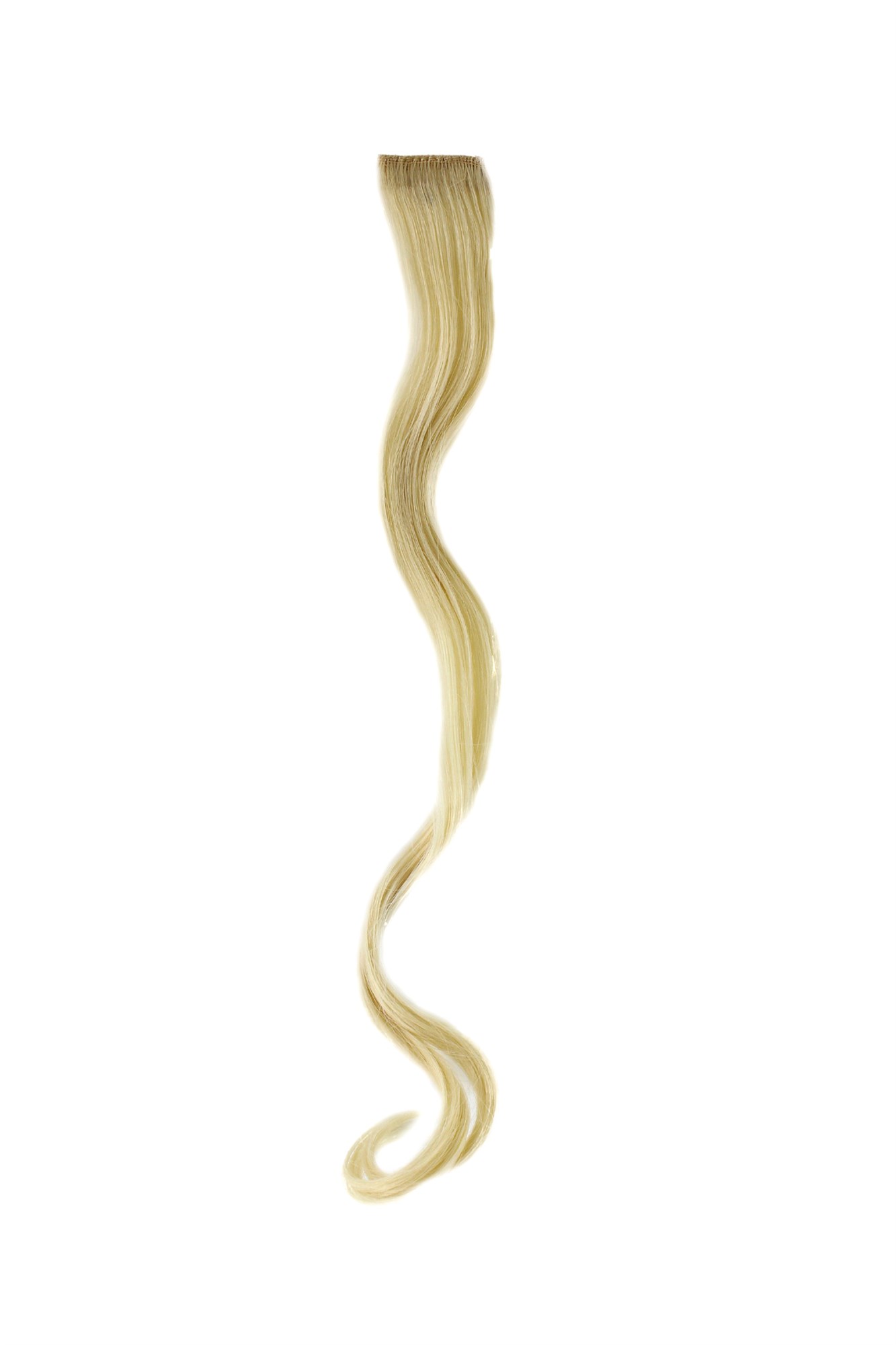 wellige Extensions Platinblond 45 cm lang