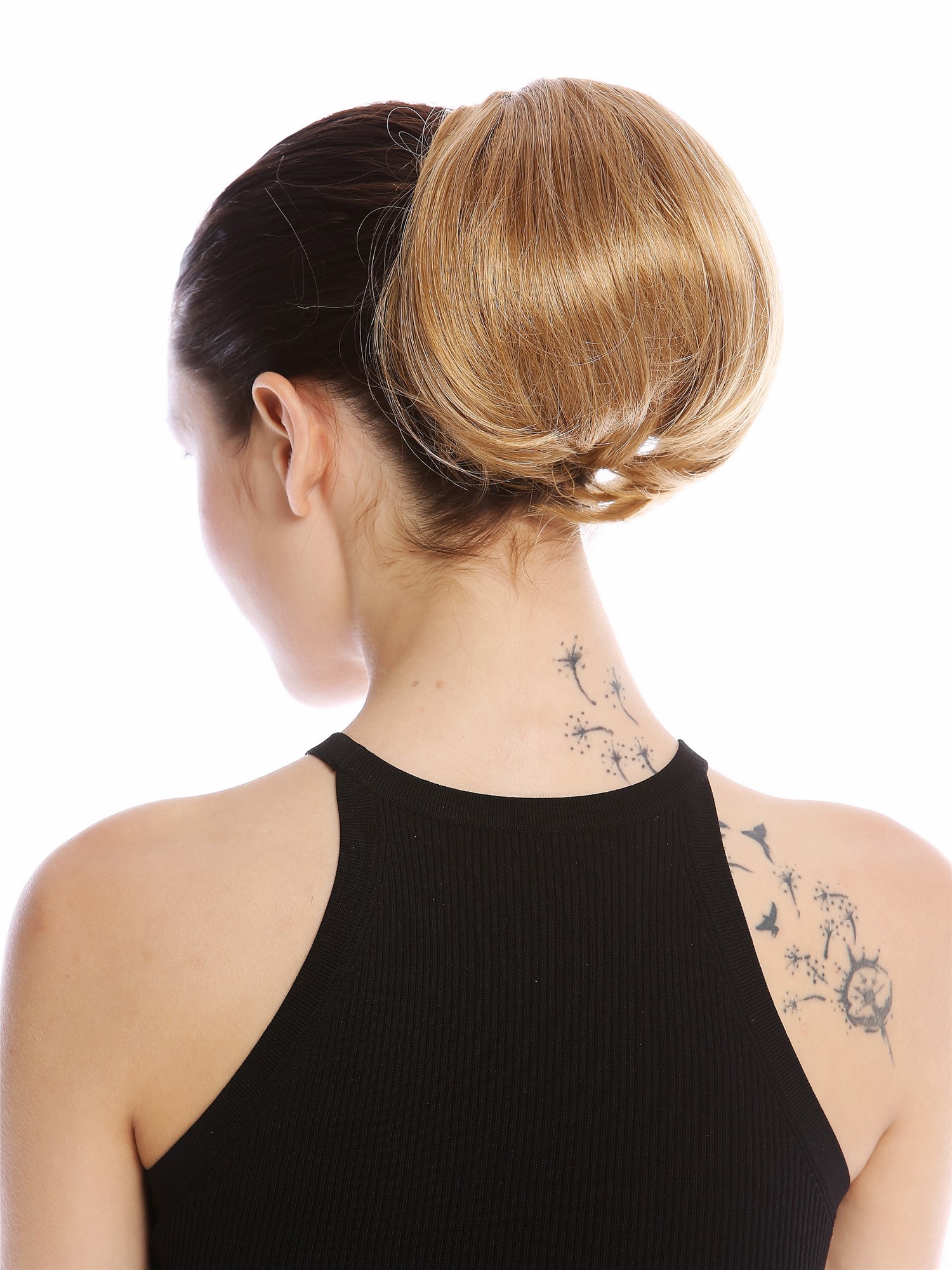 Ponytail Hairpiece short straight voluminous like hair bun copper blond 909AB, view 2, WIG ME UP: Your Perücken Online Shop Ponytails, copper blonde, curled, short