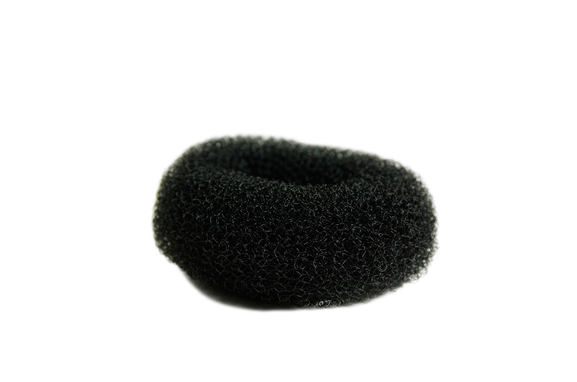 Duttkissen Kissen Dutt schwarz klein RH-046-6x3-black, Vorderansicht, WIG ME UP: Ihr Perücken Online Shop Duttkissen schwarz klein