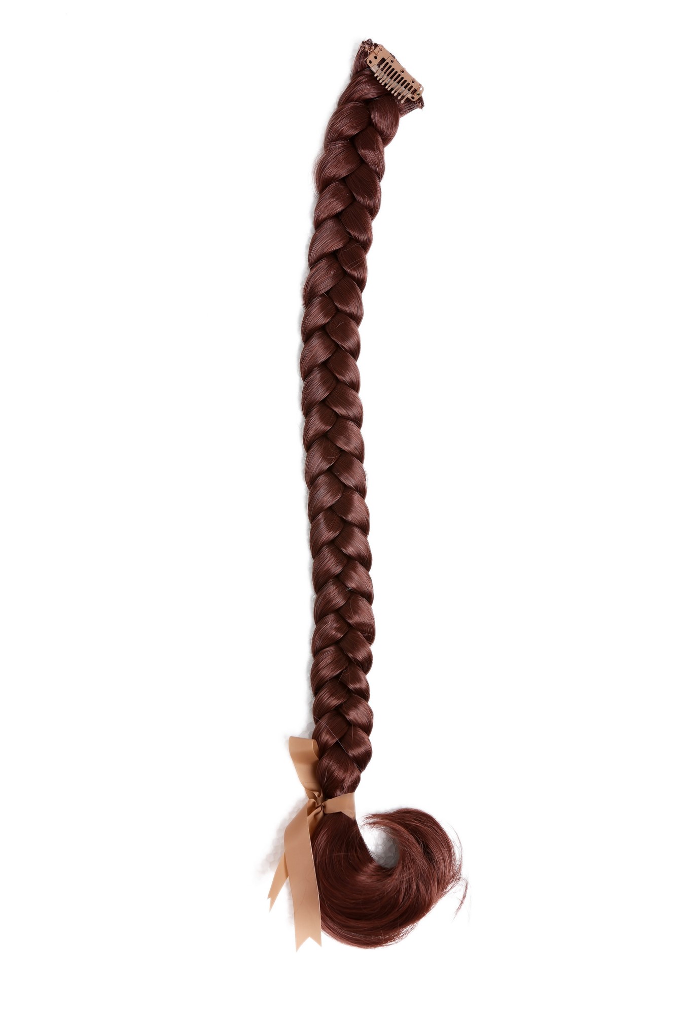 Braided Plait Hairpiece plaited Clip-in Hair Extension long auburn SA101, view 2, WIG ME UP: Your Perücken Online Shop Ponytails, reddish brown, Braided, long