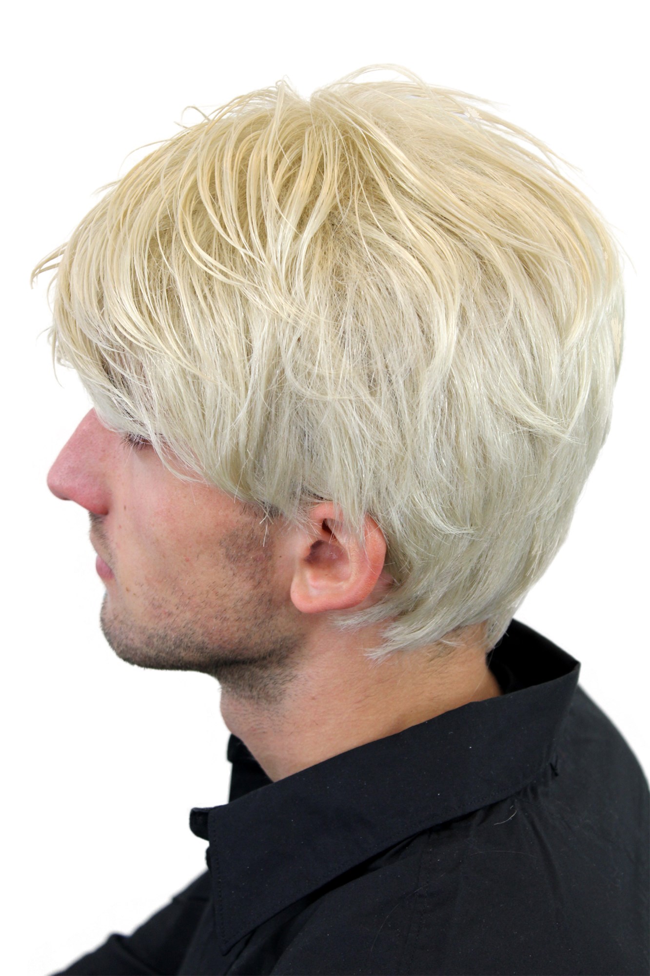 Men's WIG (for Men or Unisex) HIGH  synthetic short BRIGHT BLOND youthful young look Man, view 3, WIG ME UP: Your Perücken Online Shop Quality Wigs, Men, Blonde, straight, short