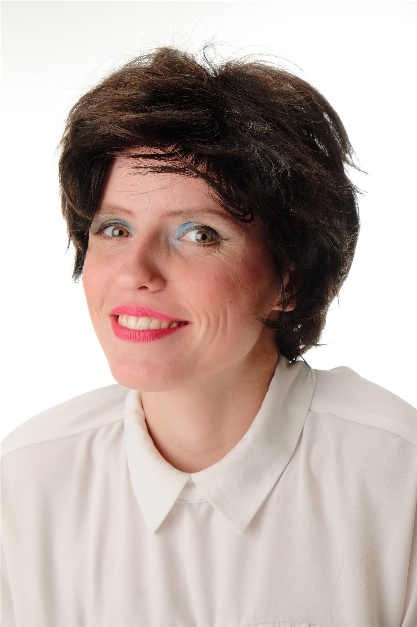 Lady wig 100% Human hair short naughty shaggy wild natural color not dyed BHH-10, view 7, WIG ME UP: Your Perücken Online Shop Quality Wigs, Unisex, dark brown, wavy, short, 100% Human Hair