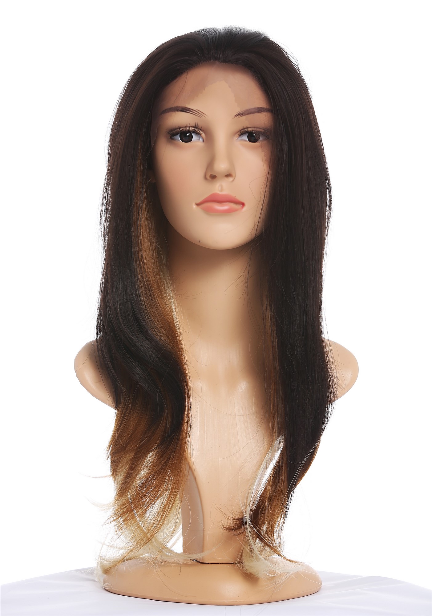 Lady wig lace front long layered undercolours golden brown blonde TYM-343-LF, view 7, WIG ME UP: Your Perücken Online Shop Quality Wigs, Ladies, brown-blonde mix, straight, long
