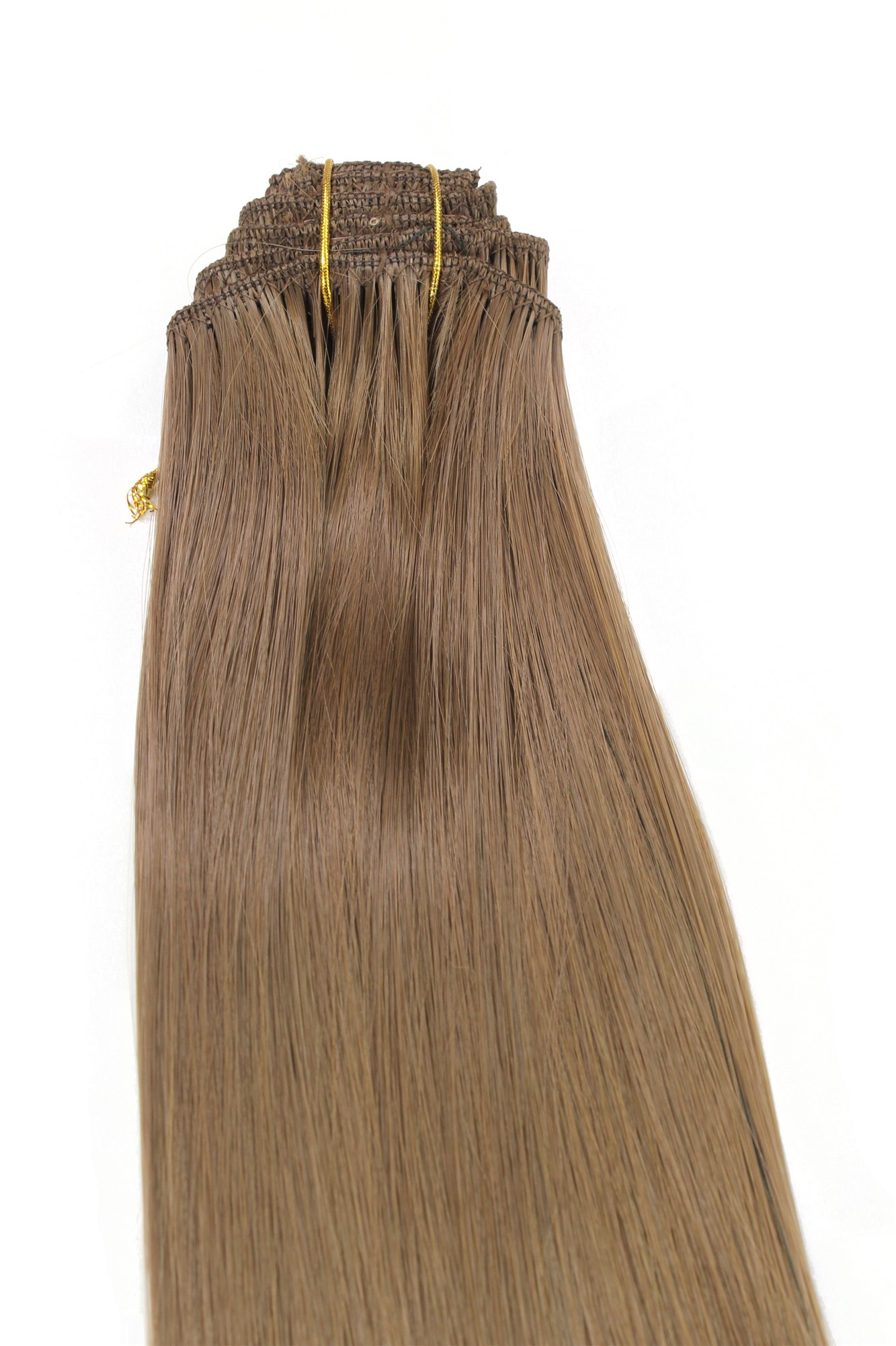 glatte Extensions Dunkelblond 40 cm lang