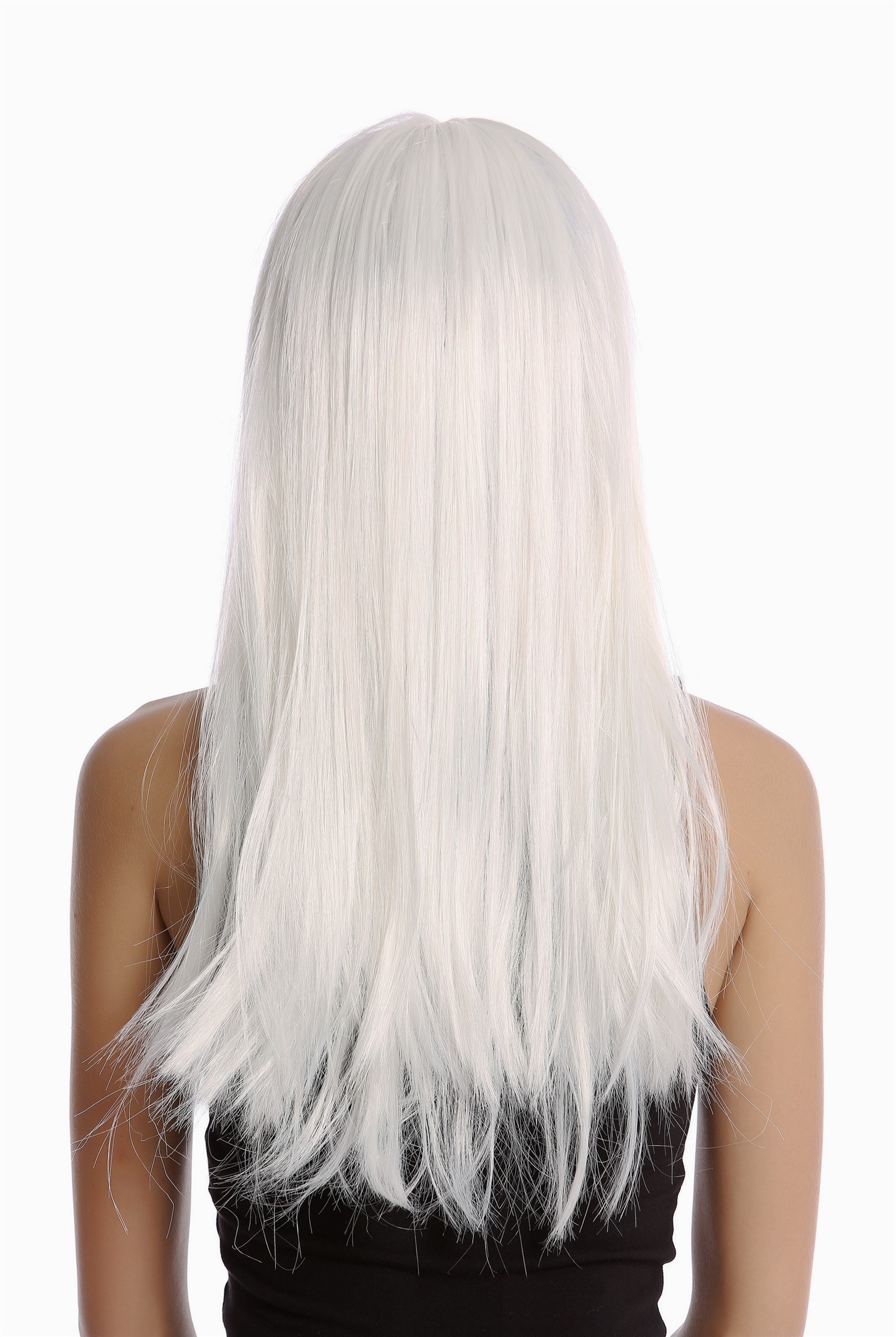 Party Wig, Ladies, White, straight, long