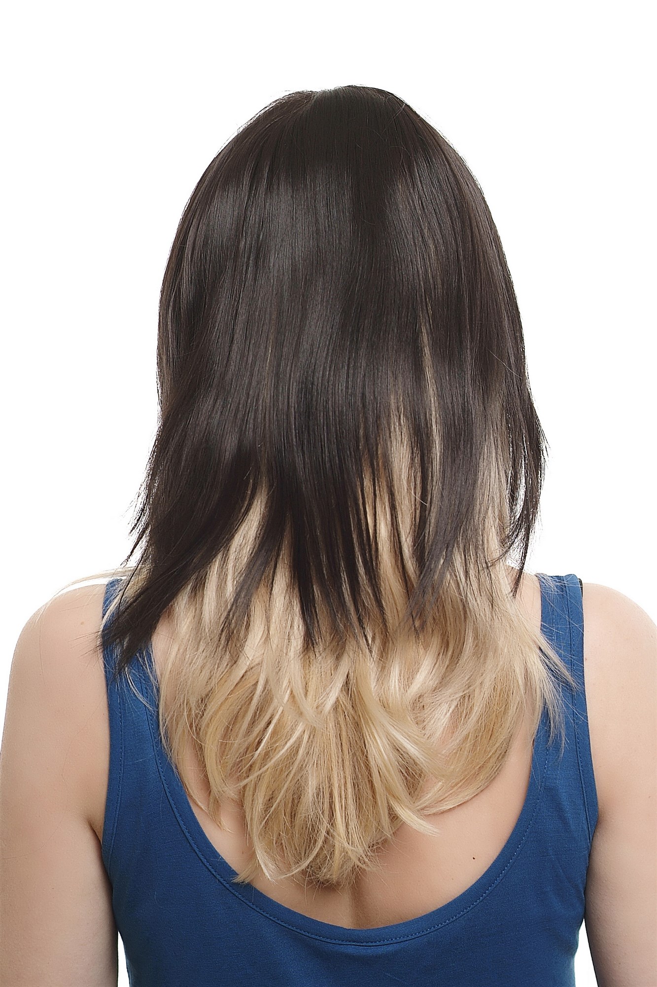 Haarteil Clip-In Haaraufsatz Toupet Schwarz Schwarzbraun H9302-2, Ansicht 2, WIG ME UP: Ihr Perücken Online Shop Toupet glatt Braun 30 cm