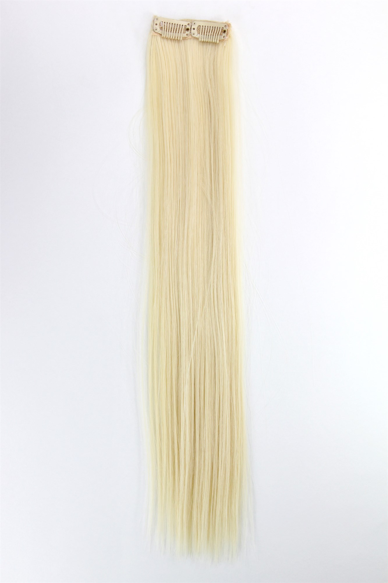 glatte Extensions Lichtblond 45 cm lang