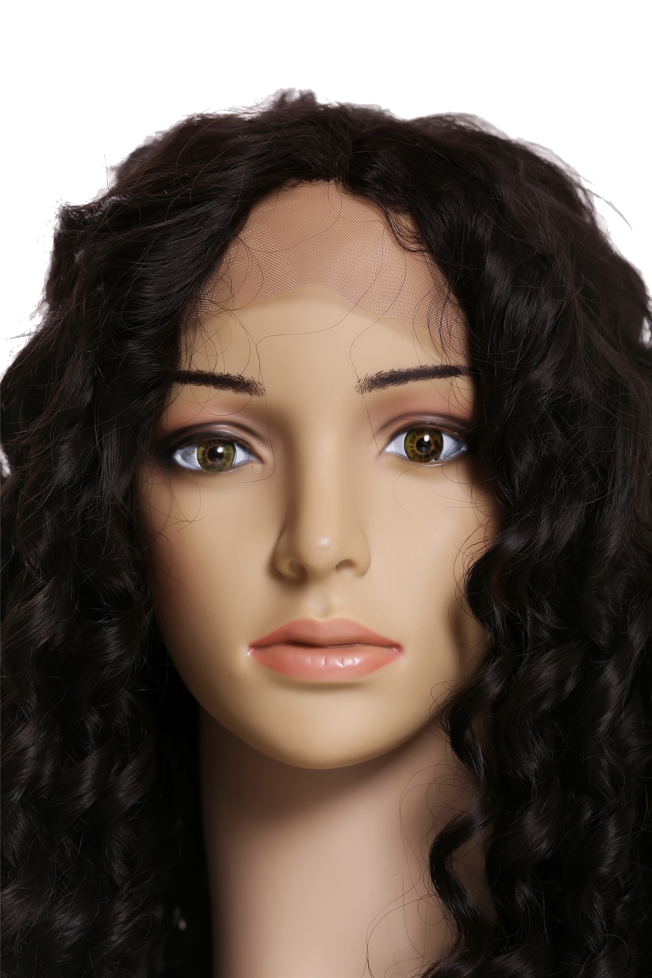 Lady wig lace front very long corkscrew curls ringlets curly black LS-016-LF, view 6, WIG ME UP: Your Perücken Online Shop Quality Wigs, Ladies, Black, curled, long