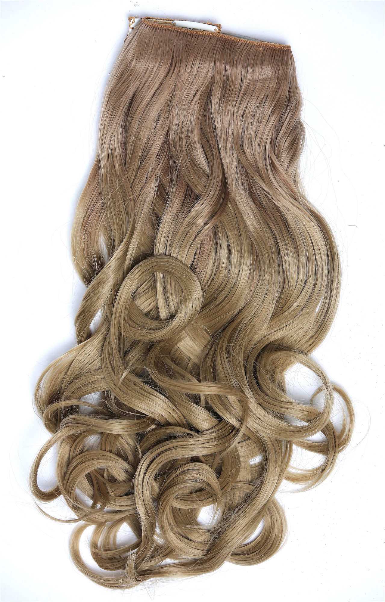 lockige Halbperücke Blond-Mix 40 cm lang