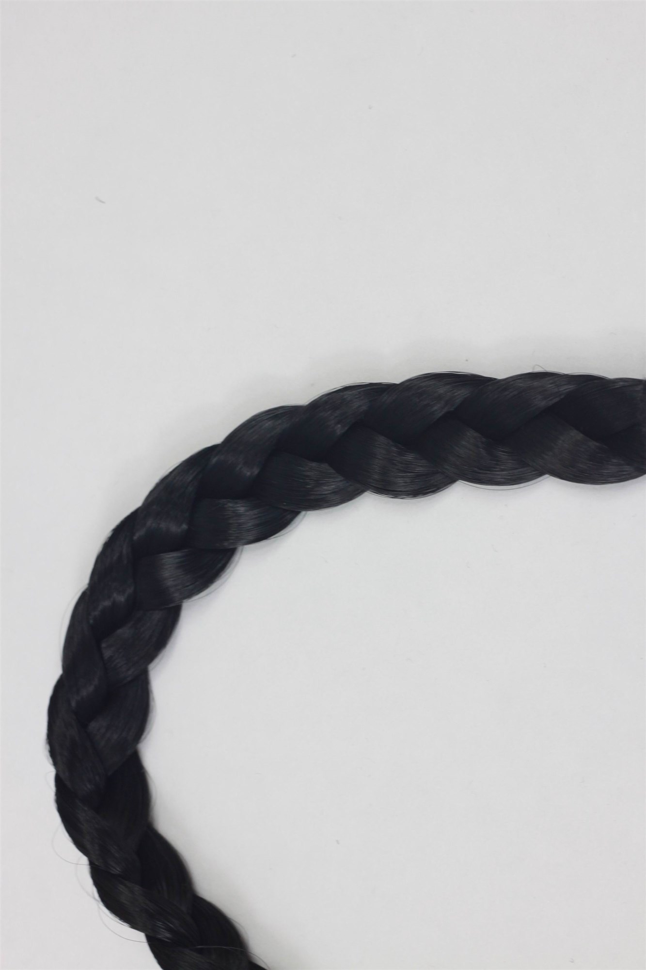 Hair Circlets, Black, Braided, shoulder-length