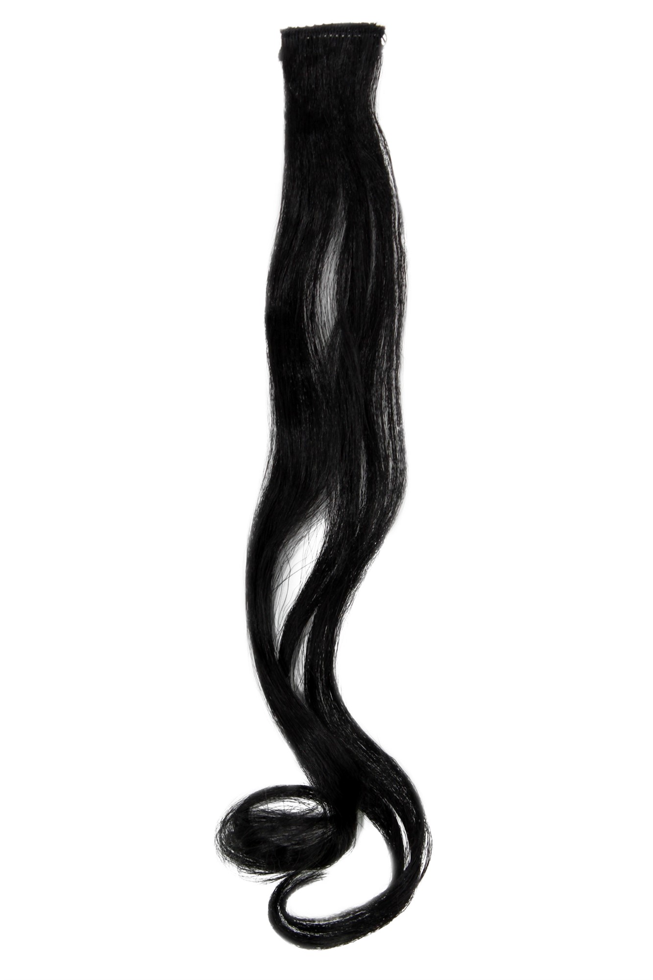 wellige Extensions Schwarz 45 cm lang