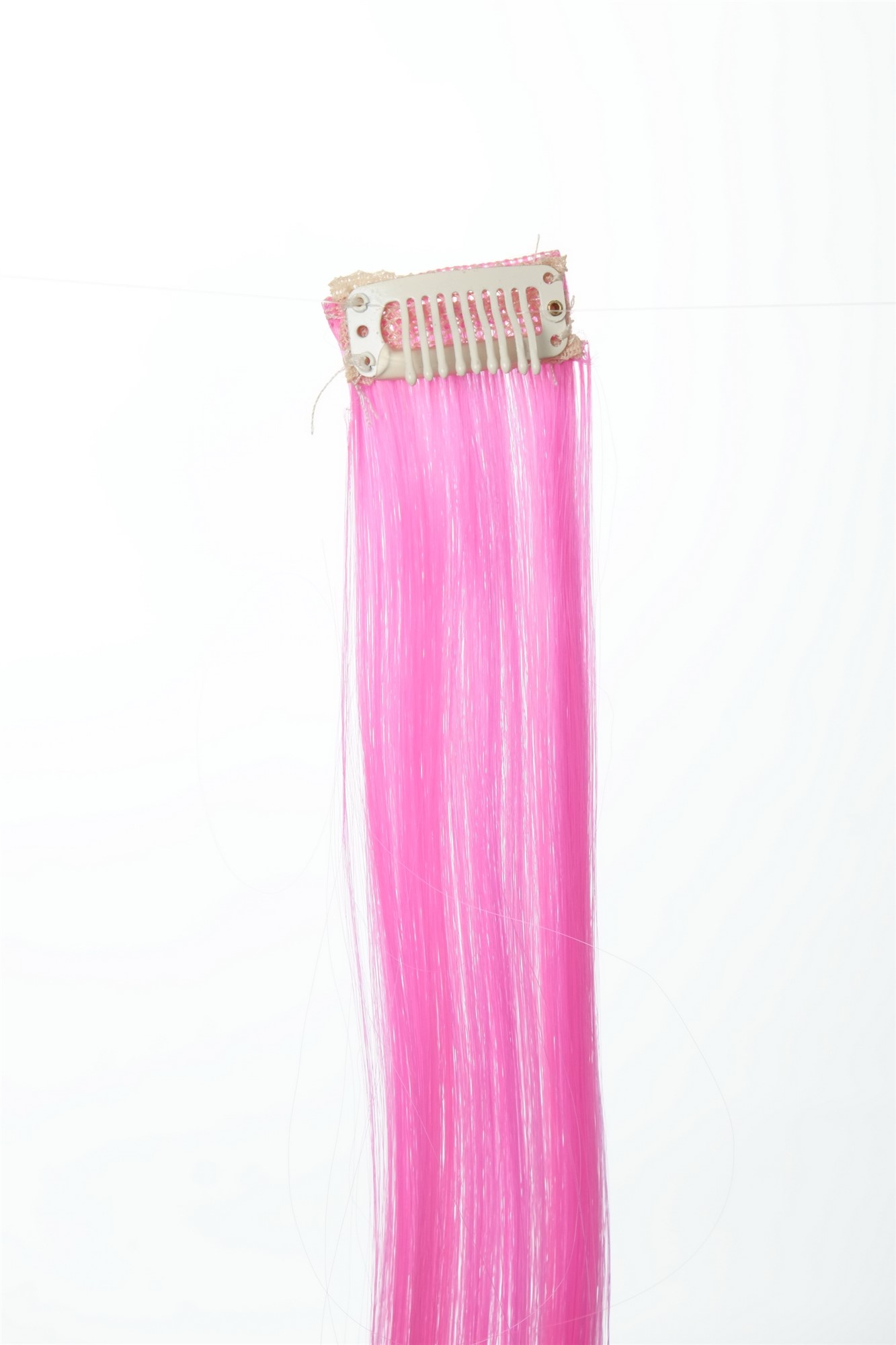 glatte Extensions Hellrosa-Neonrosa-Mix 45 cm lang