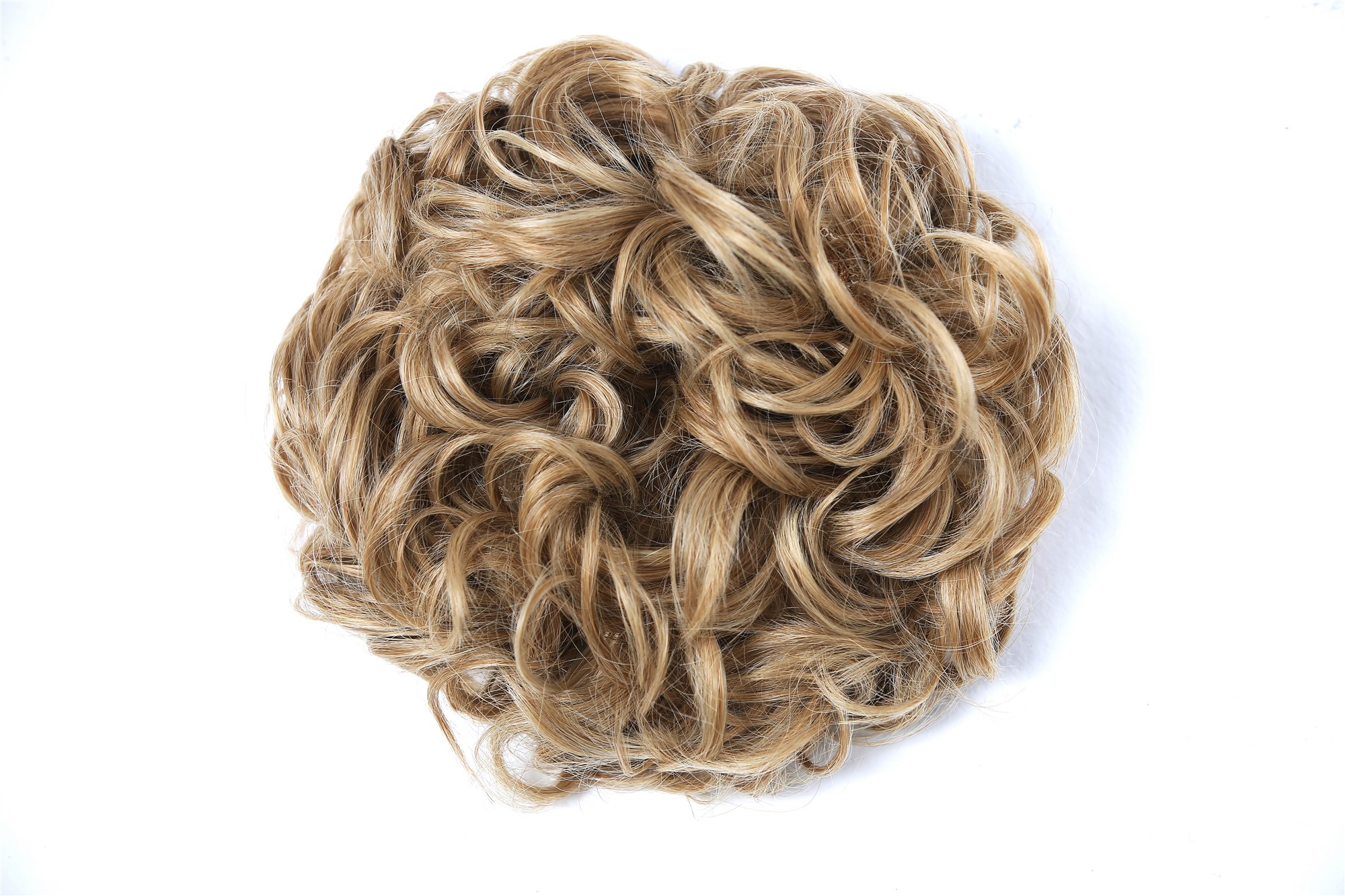 Haarteil Haarnest Haarrose voluminös lockig wellig Blond Mix TYP-670-W24/613, Ansicht 4, WIG ME UP: Ihr Perücken Online Shop lockiger Dutt Haarteil Blond-Mix