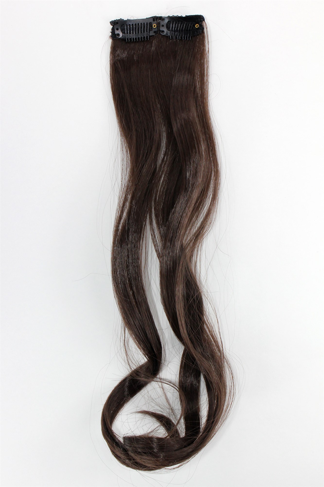 wellige Extensions Braun 45 cm lang