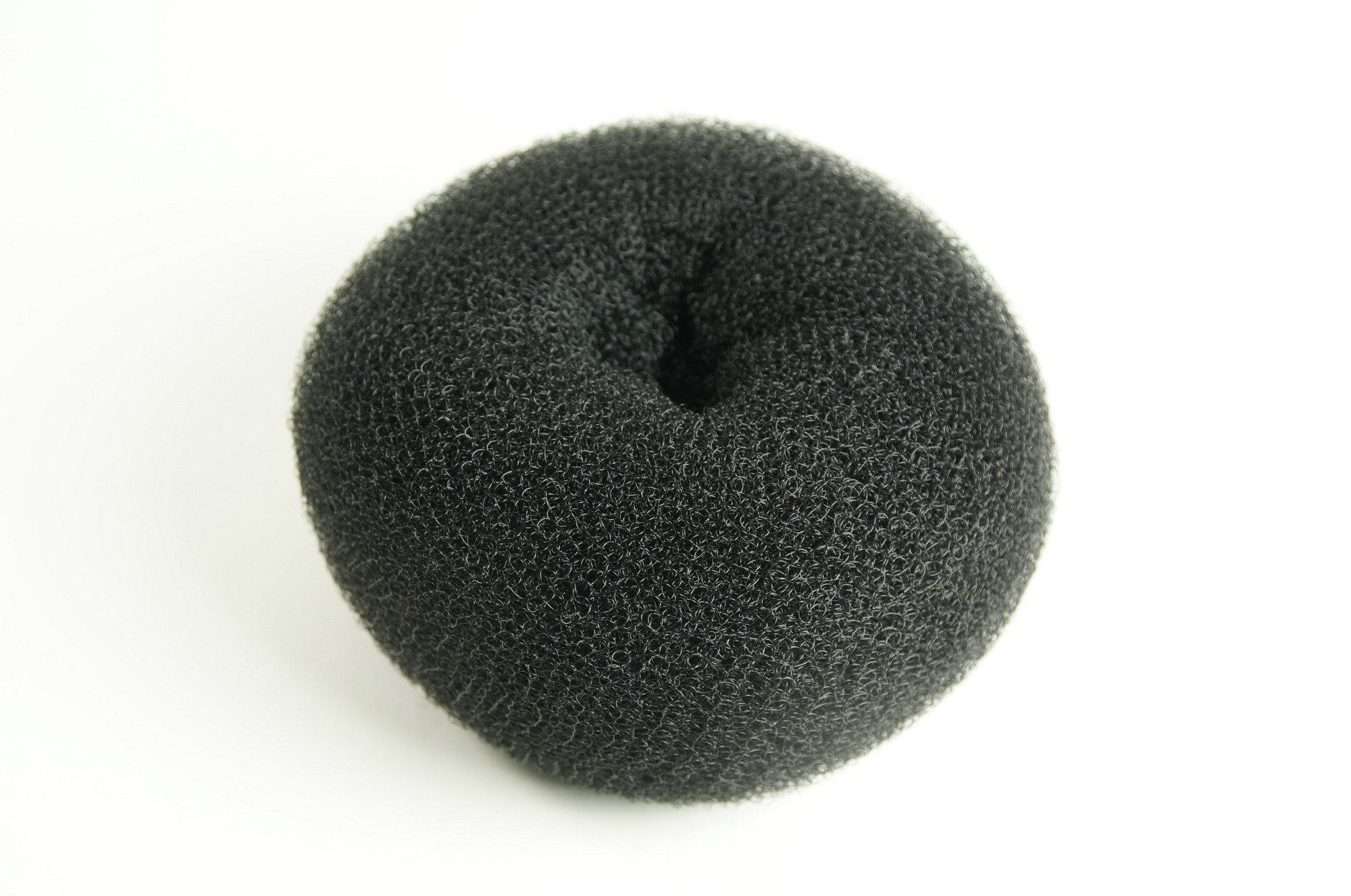 XXL Bun Cushion Donut as Base for Hairbun Hairknot black 6x3 inches RH-046, view 3, WIG ME UP: Your Perücken Online Shop Hairnets, Bun Cushions & More, Black, straight, short