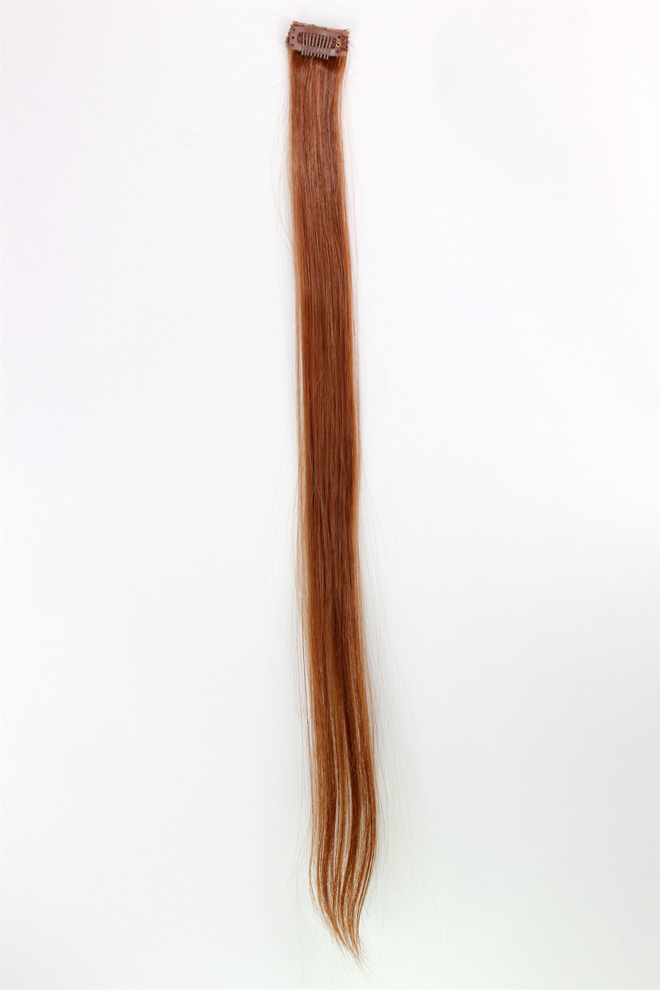 glatte Extensions Rotbraun 63 cm lang